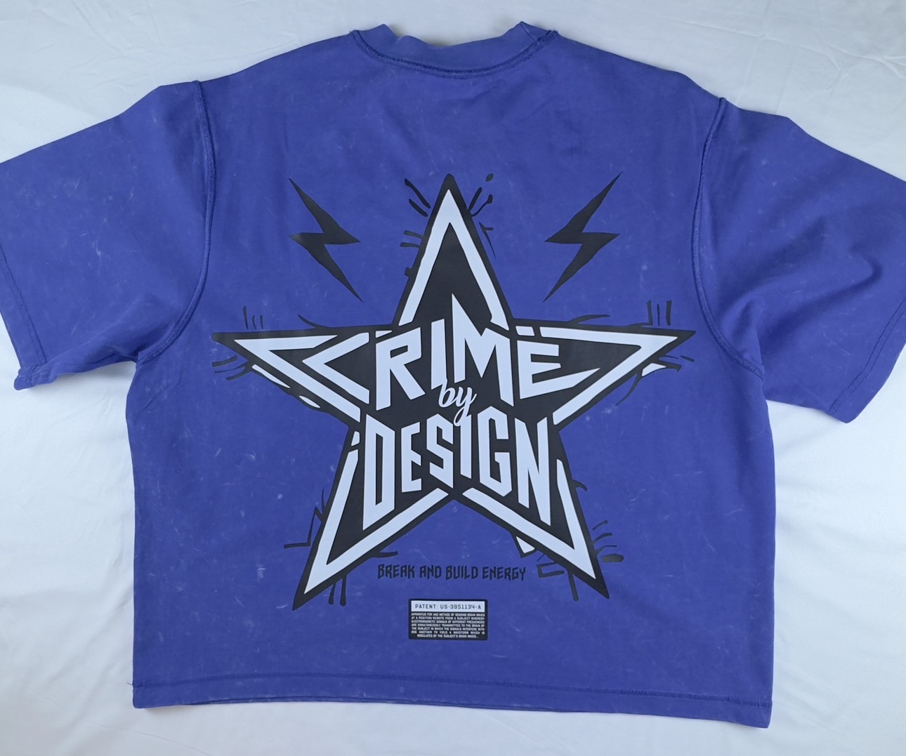 Crime By Design Break and Build Energy Ultra Heavyweight Crop Shirt