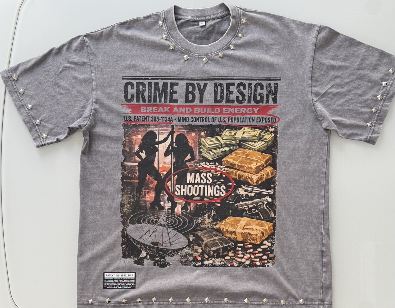 CRIME BY DESIGN PREMIUM GRAPHIC TSHIRT