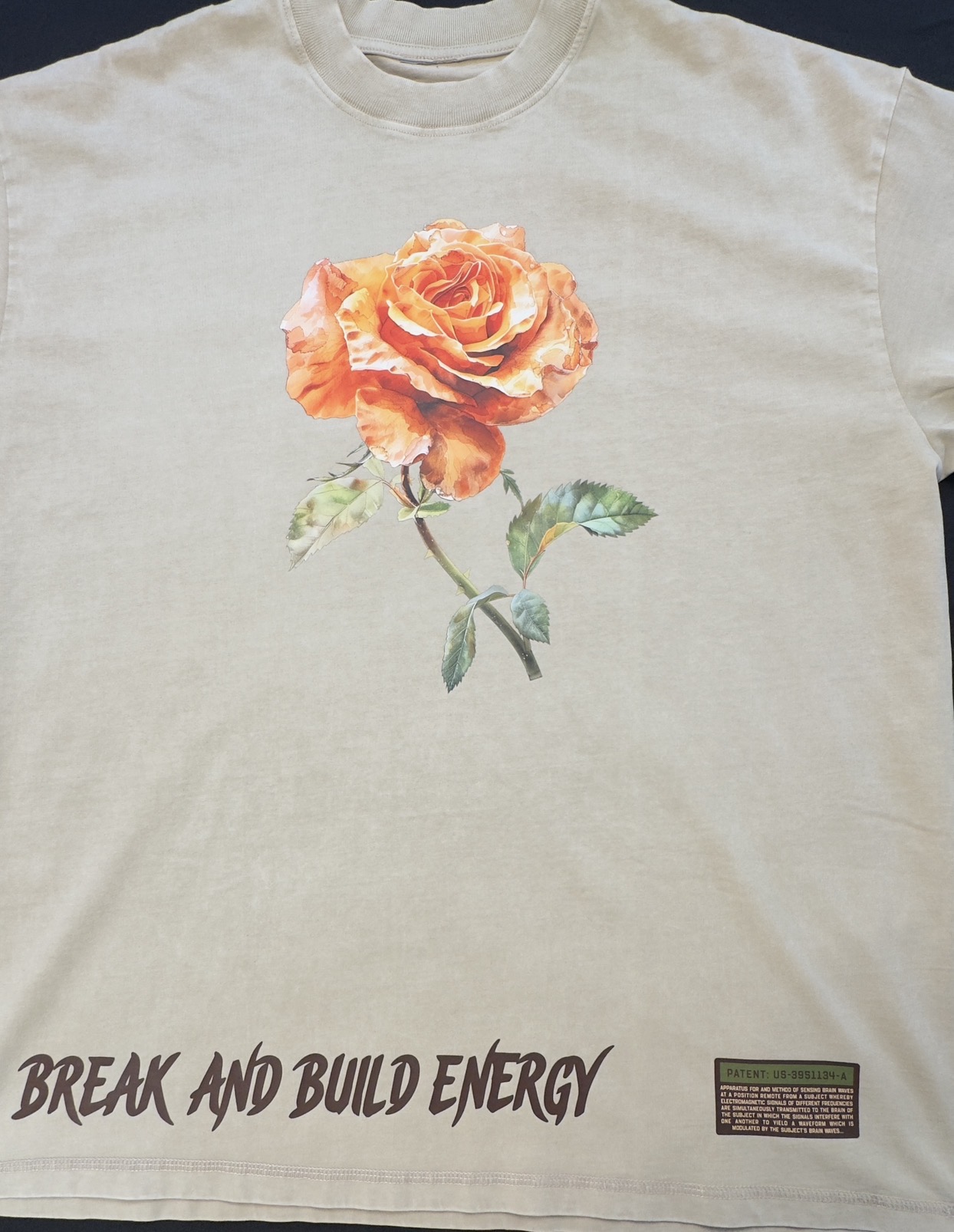 FLOWER COLLECTION , BREAK AND BUILD ENERGY LUXURY T SHIRT 