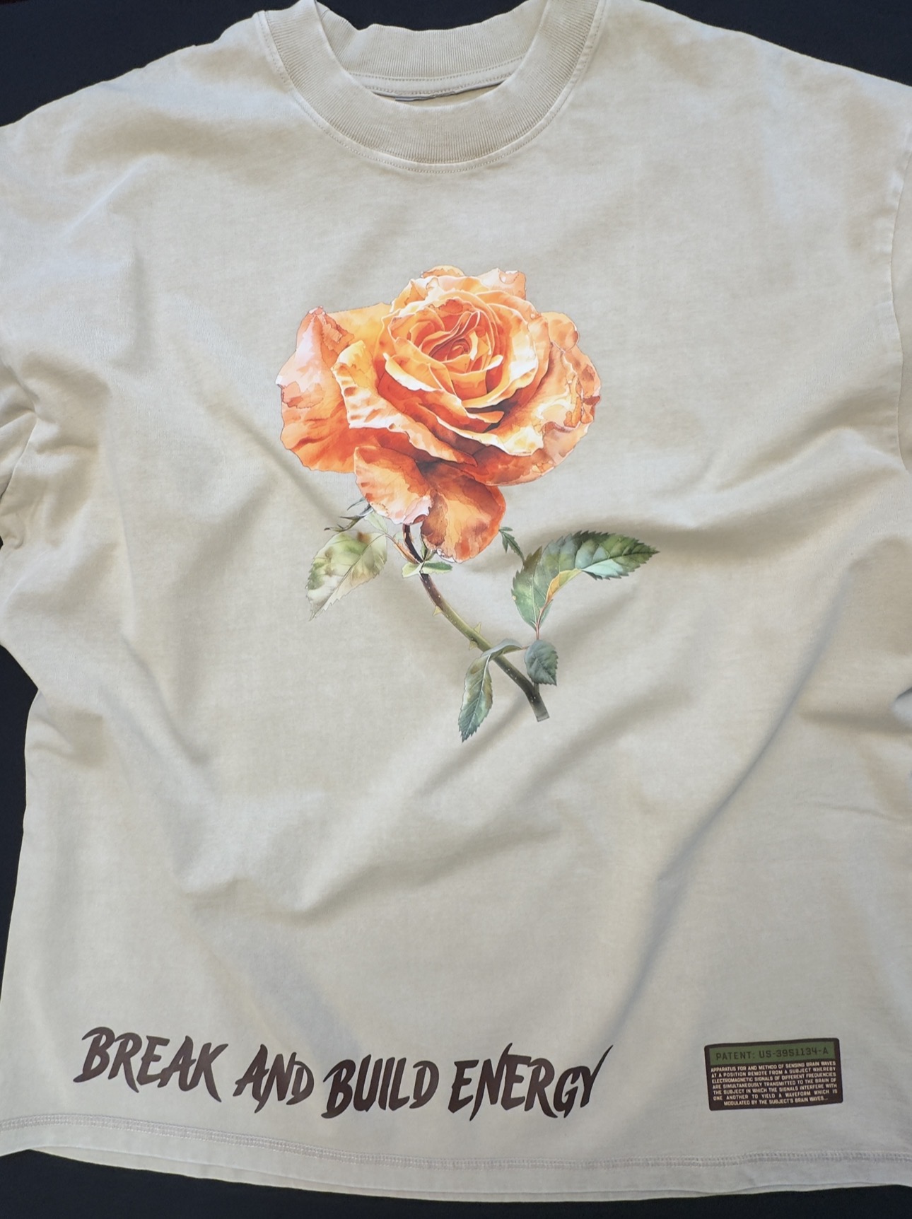 FLOWER COLLECTION , BREAK AND BUILD ENERGY LUXURY T SHIRT 