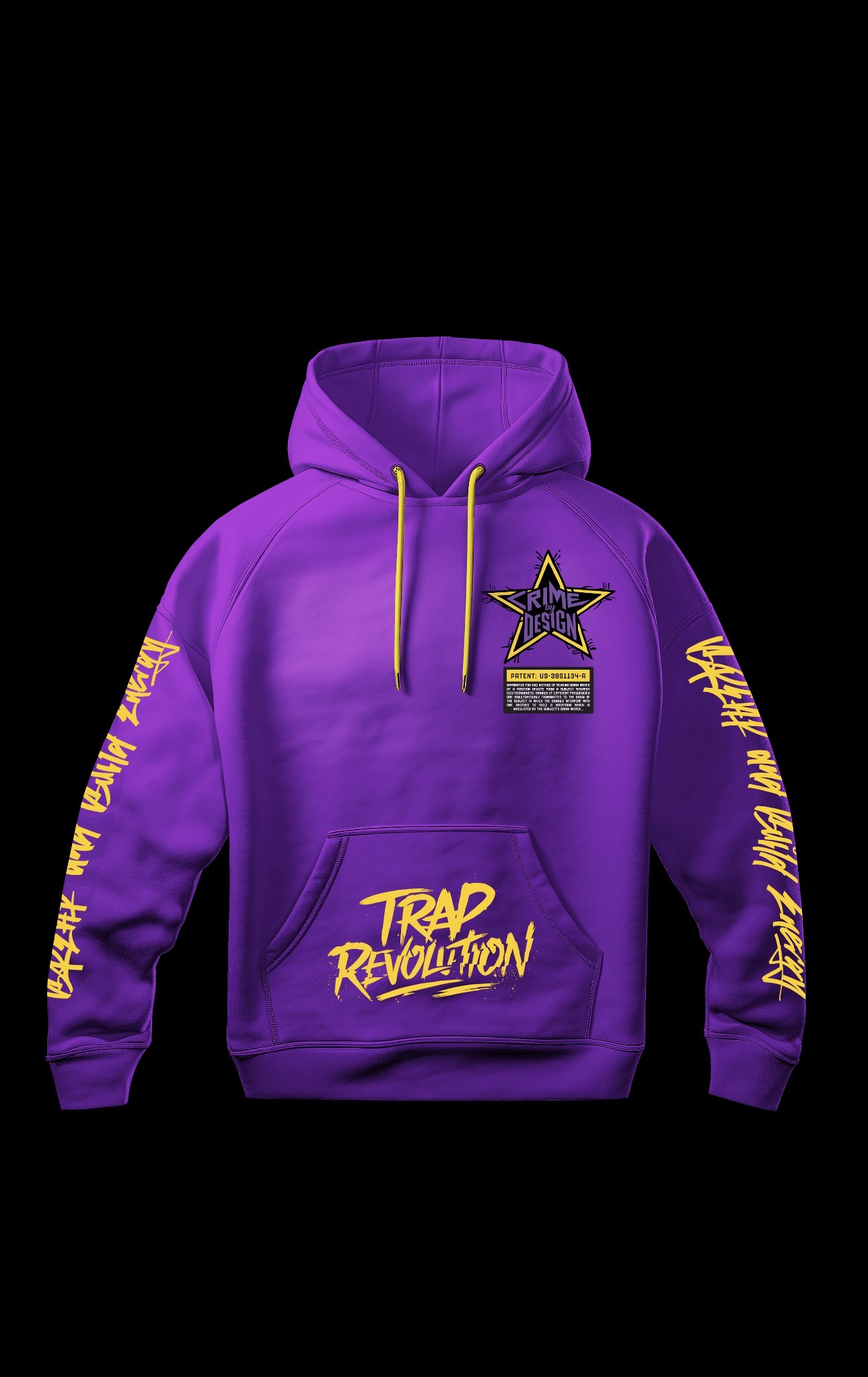 Crime by Design- Revolutionary Hoodie --Purple 