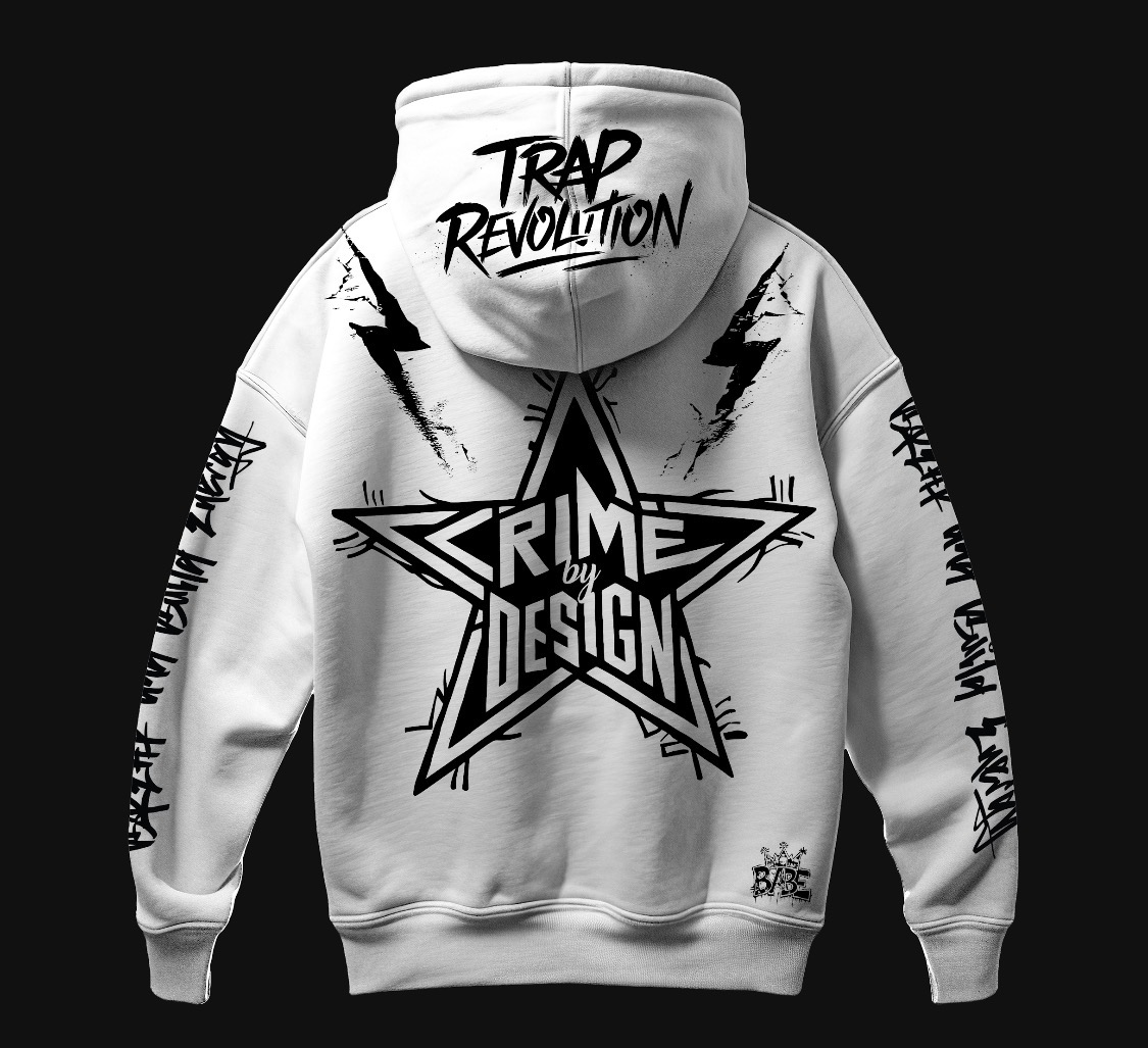 Crime by Design -Revolutionary Hoodie- White