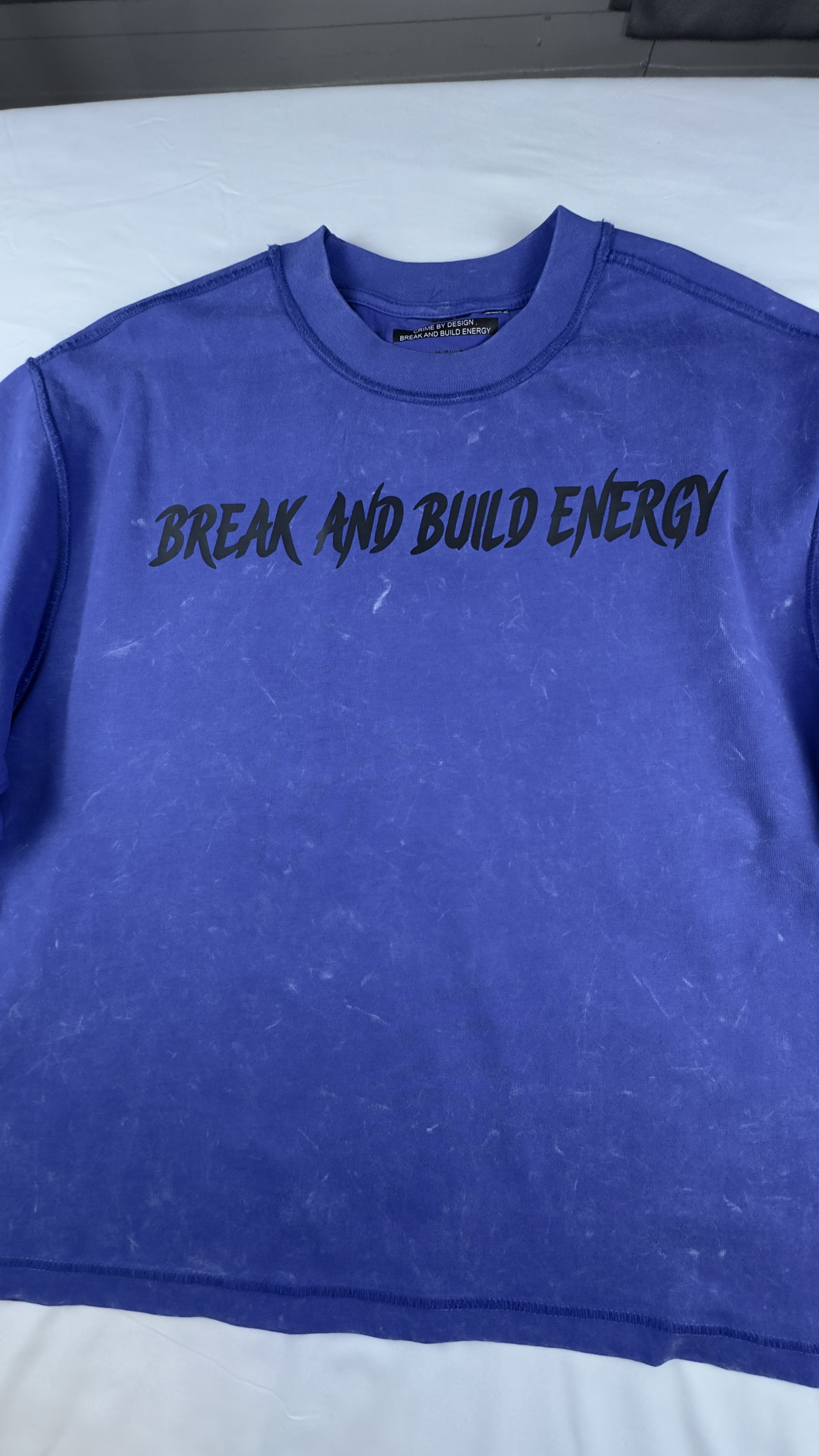 Crime By Design Break and Build Energy Ultra Heavyweight Crop Shirt