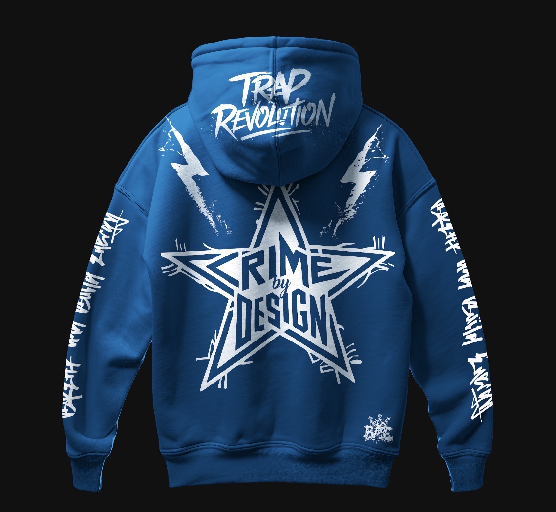 Crime by Design -Revolutionary Hoodie- Blue