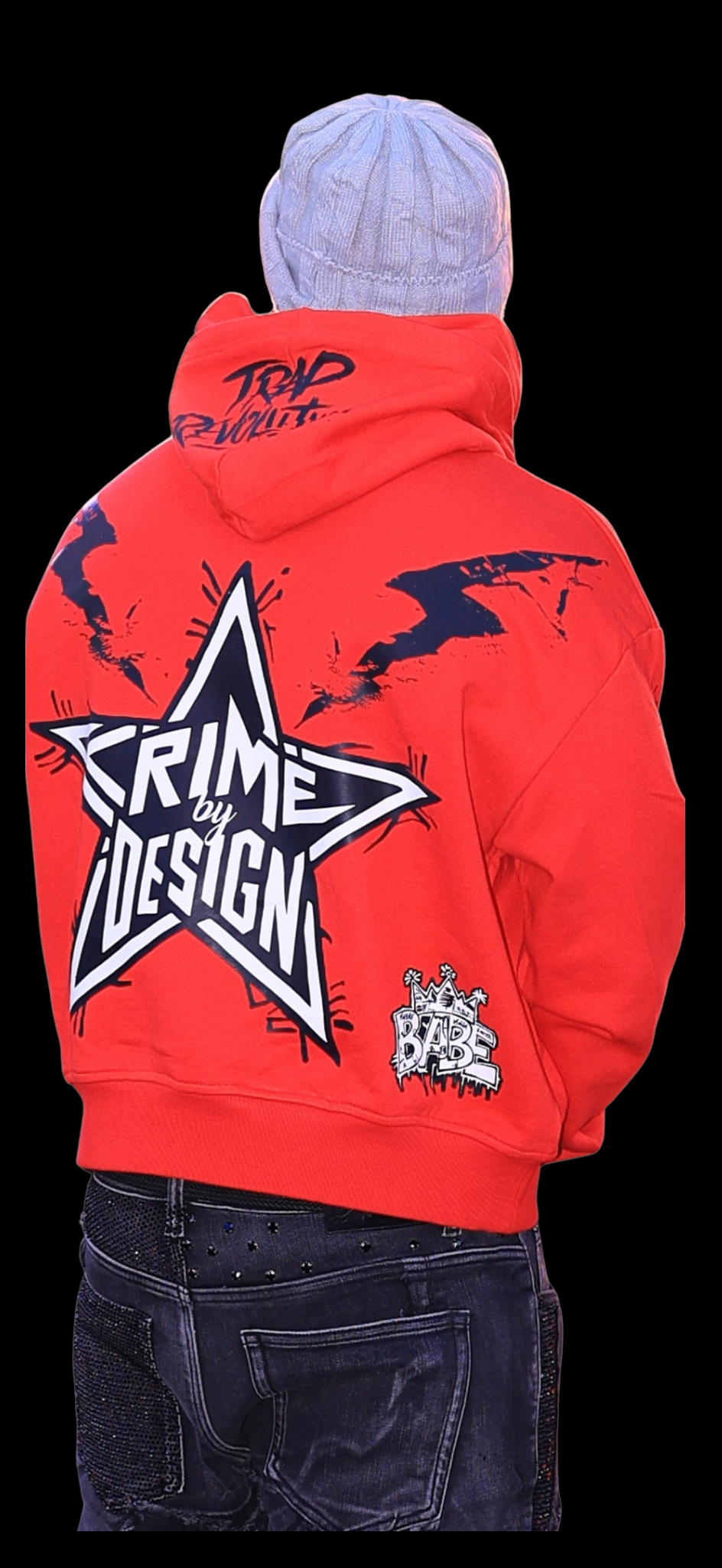 Crime By Design -Revolutionary Hoodie - Red
