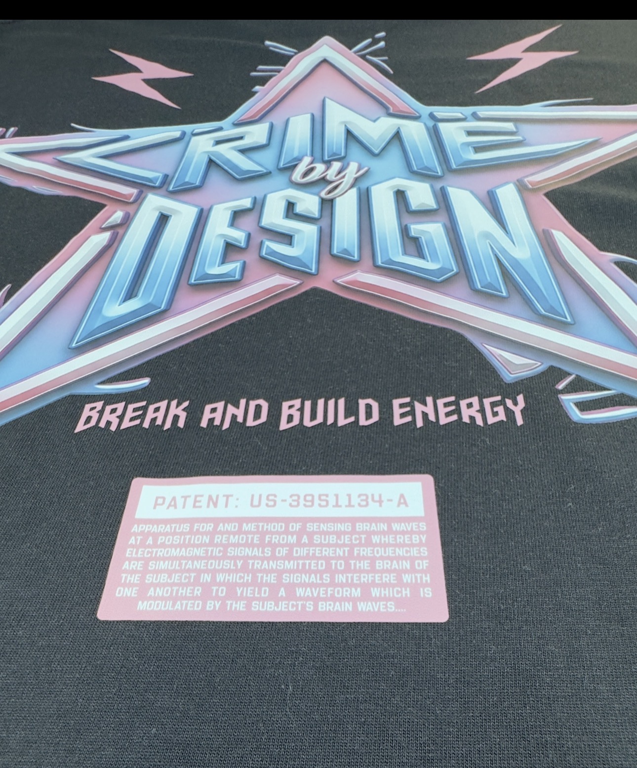 Crime By Design - Break and Build Energy - Heavyweight Tee