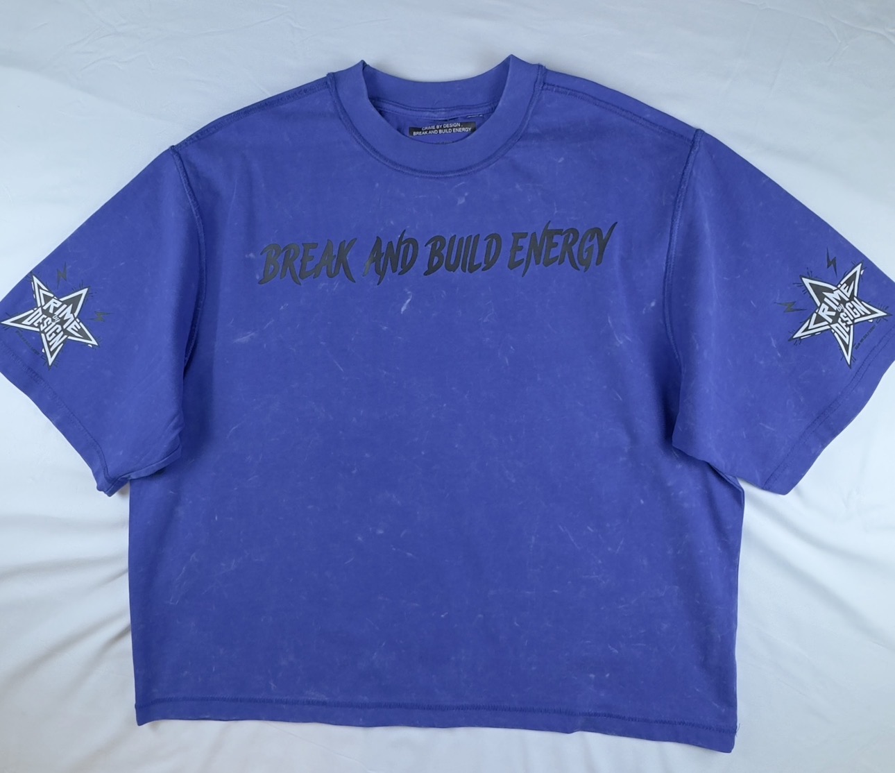Crime By Design Break and Build Energy Ultra Heavyweight Crop Shirt