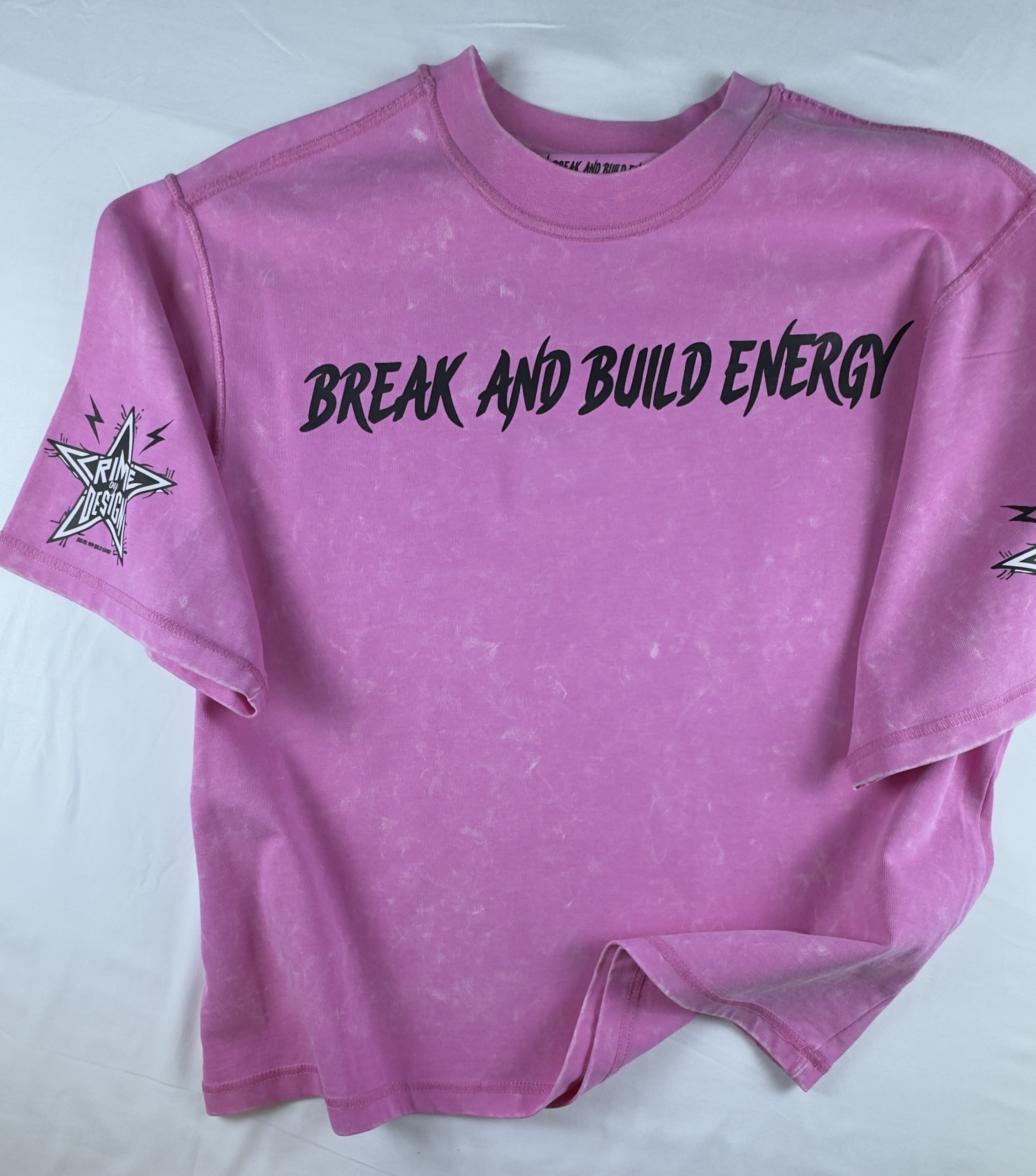CRIME BY DESIGN PREMIUM HEAVYWEIGHT CROP SHIRT