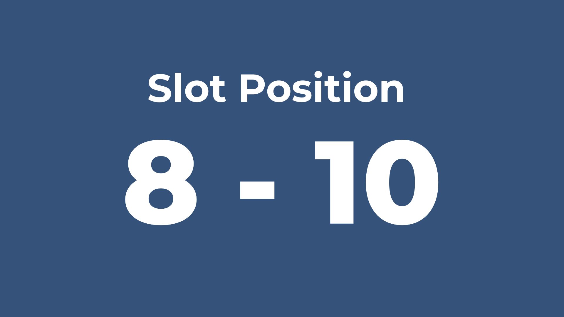 Additonal Product Categories - Slots 8th – 10th 