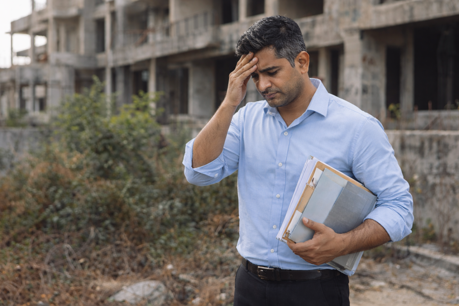 Distressed incomlplete house at Uppal