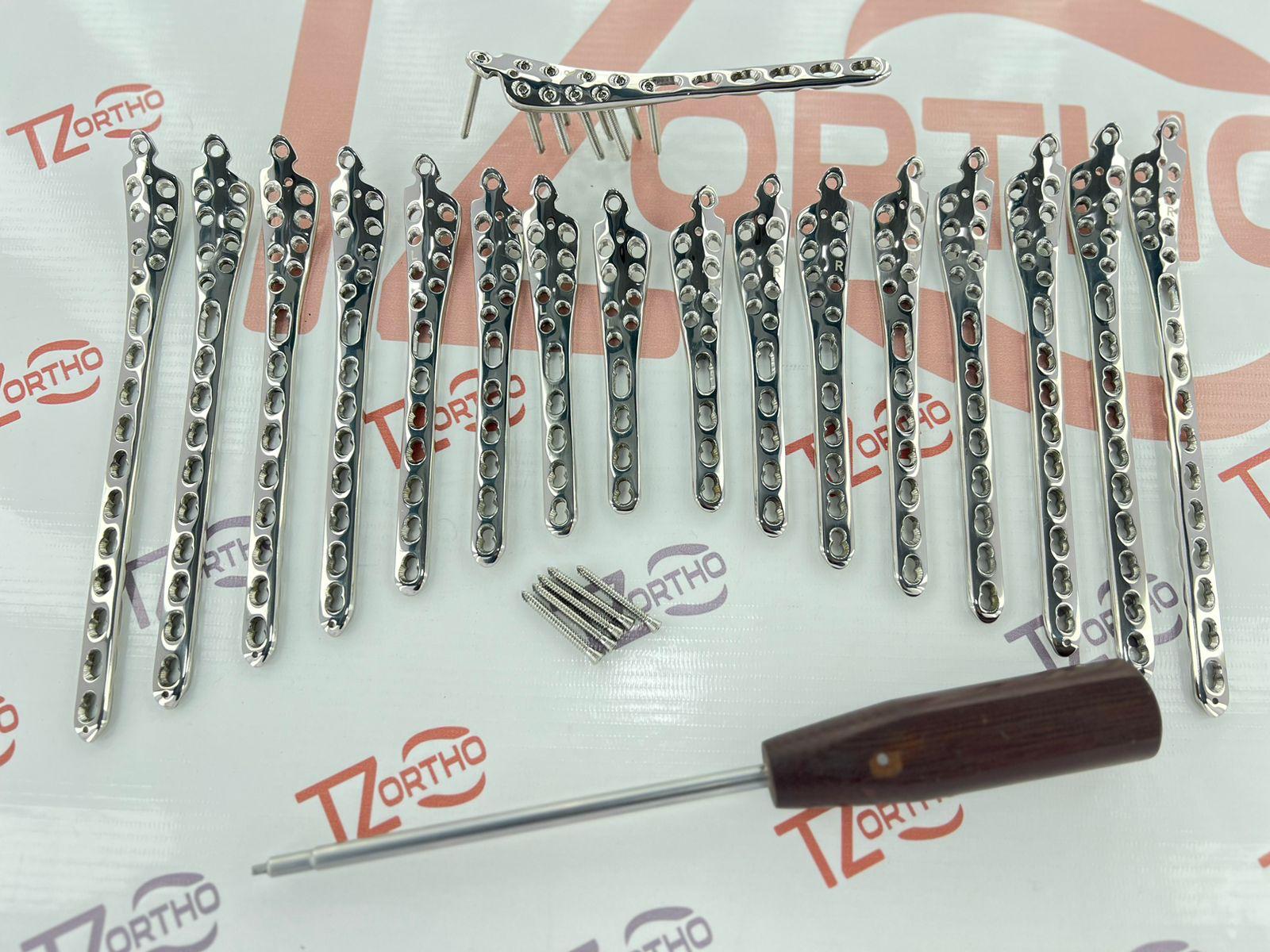 Veterinary Distal Tibia Plate LCP 3.5mm 4 to 10 Holes 14pcs (7L/7R)