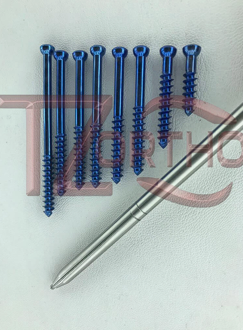 Cancellous Bone 6.5mm Titanium Screws 32mm Thread Grade 5