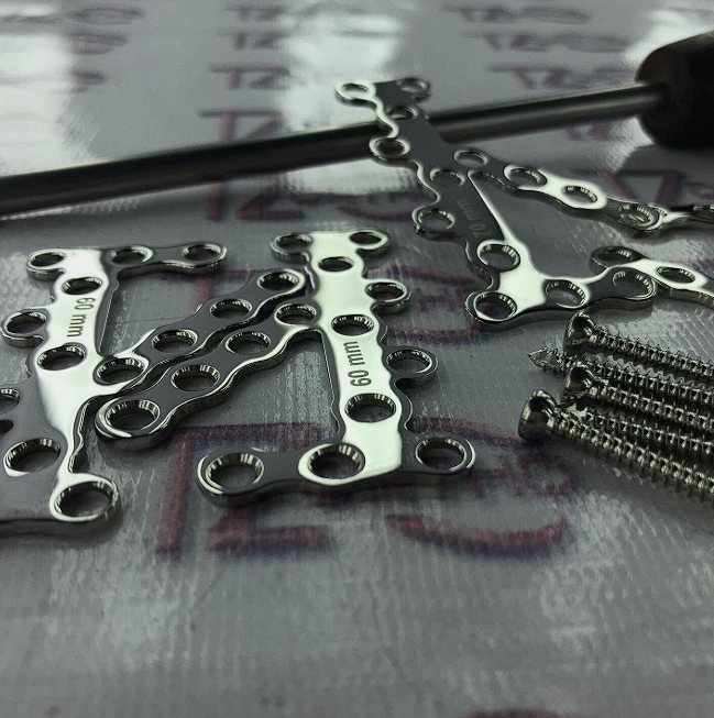 Calcaneal Bone Fixation Plate 60mm & 70mm Orthopaedic veterinary.(4Pcs)