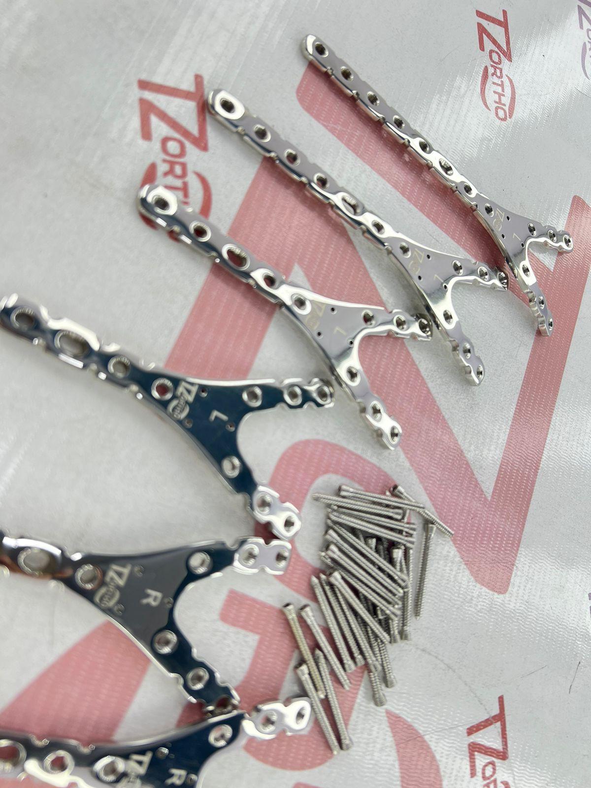 Y-locking Humerus plate stainless steel 316L With 3.5mm Locking Screws 50 Pcs