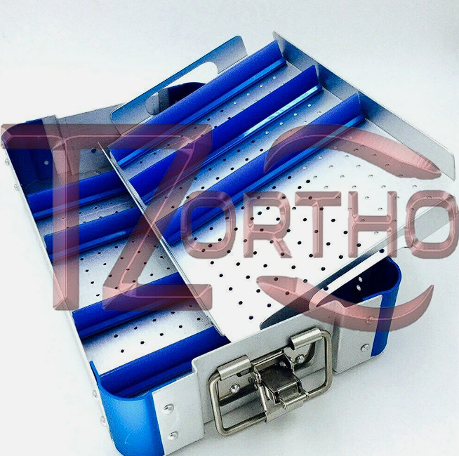 Aluminium Alloy sterilization tray box case surgical