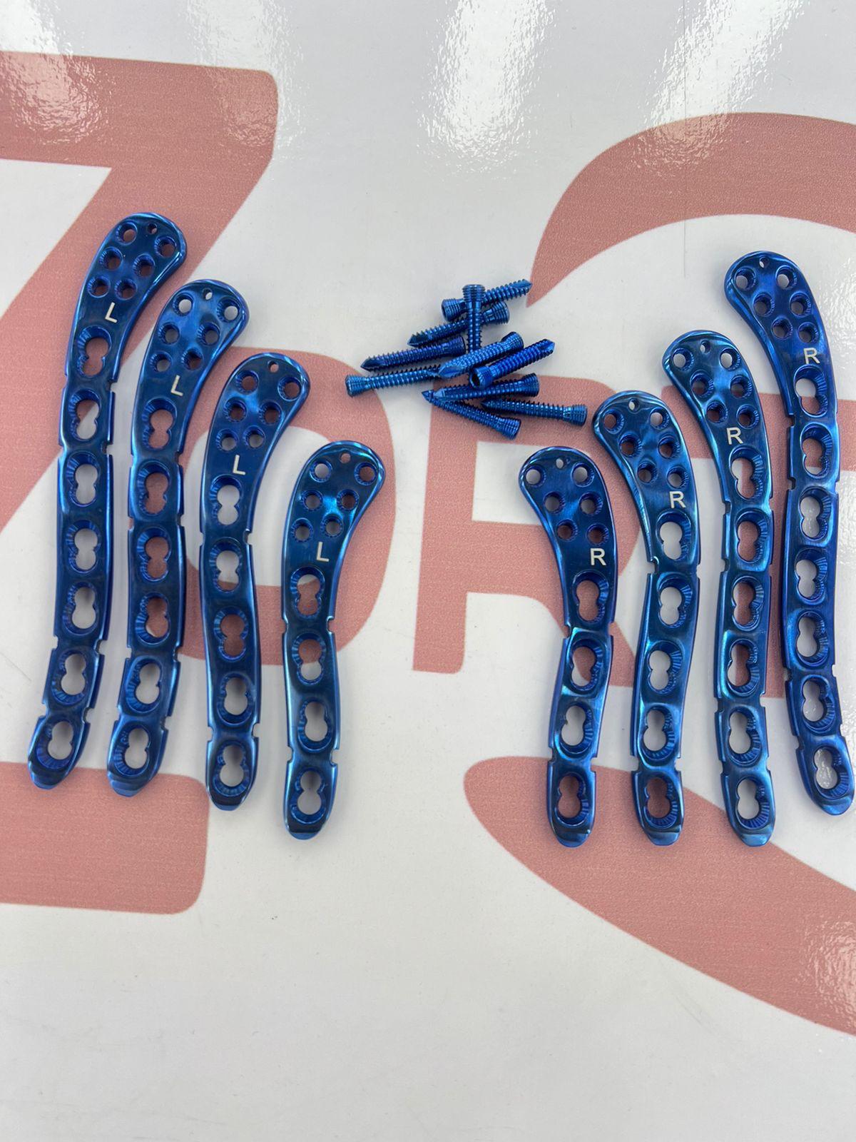 Superior Anterior Clavicle Locking Titanium Plates 8 Pcs 4,5,6,7 Holes R&L