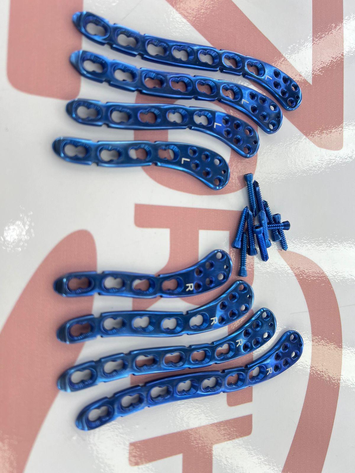 Superior Anterior Clavicle Locking Titanium Plates 8 Pcs 4,5,6,7 Holes R&L