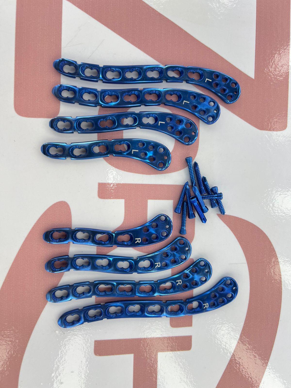 Superior Anterior Clavicle Locking Titanium Plates 8 Pcs 4,5,6,7 Holes R&L