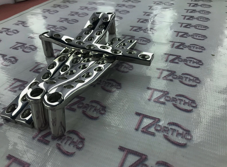 DCS 95° Fixation Plate 114mm 6 H/10 H Stainless Steel Surgical Veterinary.