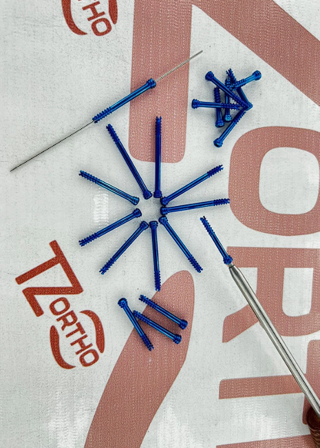 3mm HerBert Screws, 18 to 36mm, Titanium screws with screwdriver