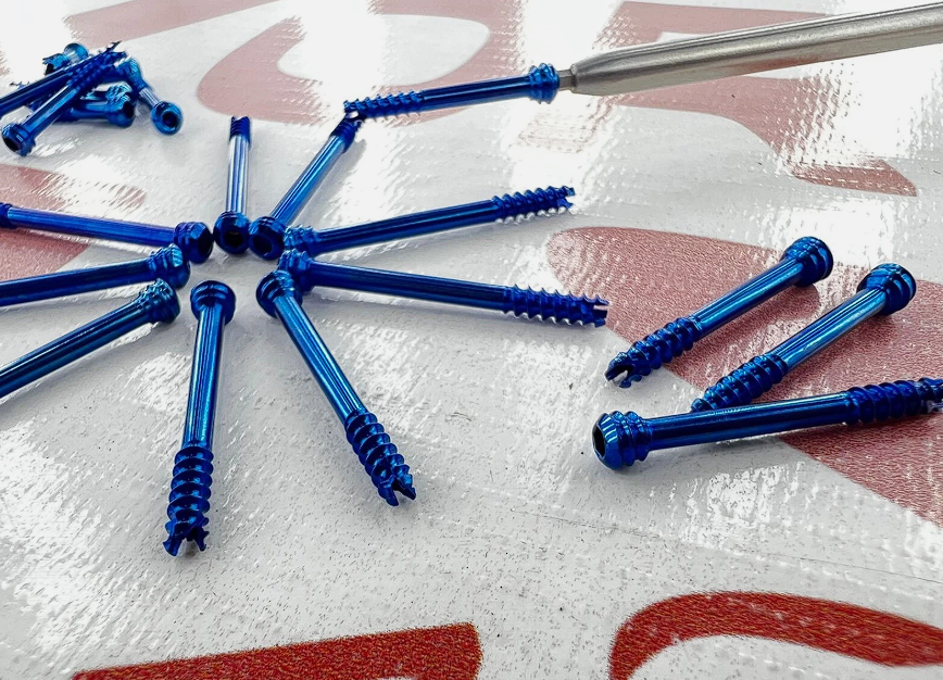 3mm HerBert Screws, 18 to 36mm, Titanium screws with screwdriver