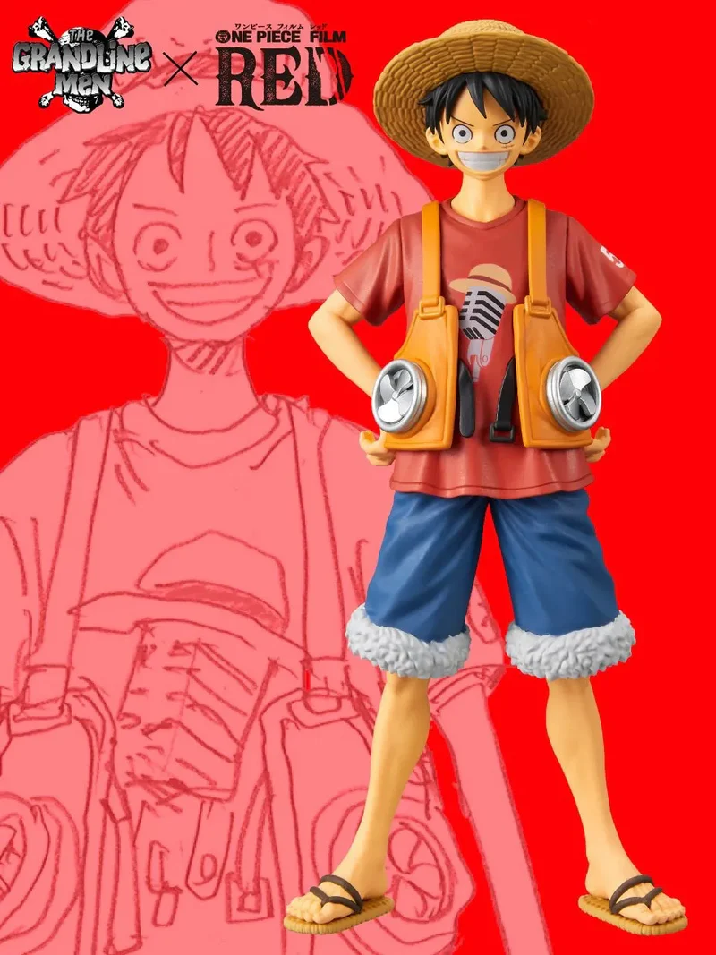 Figurine Monkey Luffy Red