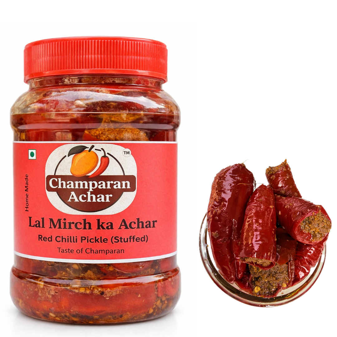 Lal Mirch ka Achar, Stuffed Red Chilli Pickle