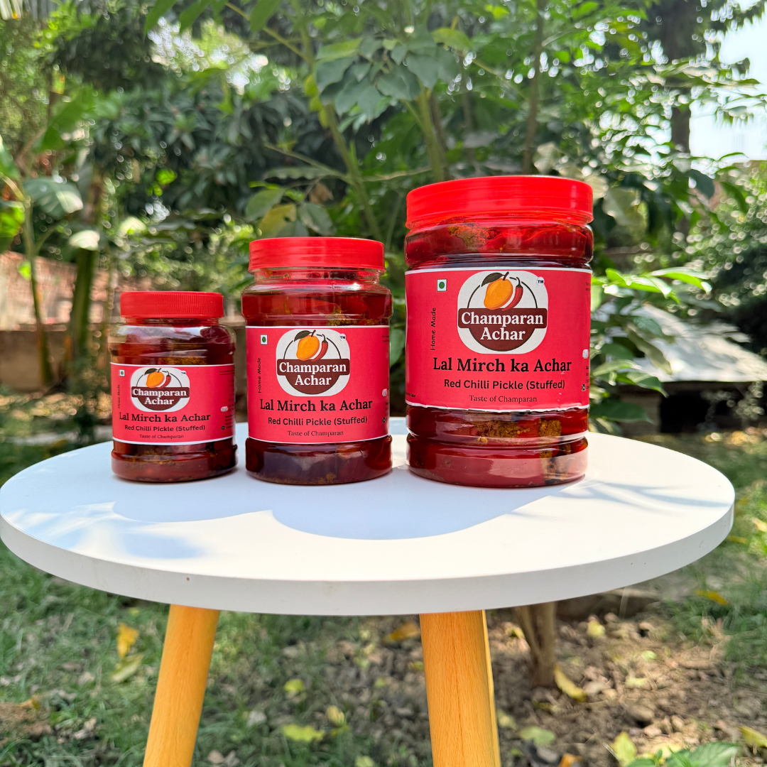 Lal Mirch ka Achar, Stuffed Red Chilli Pickle