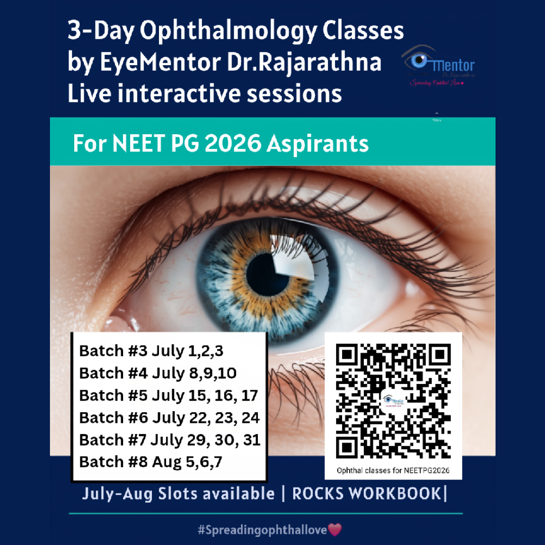  Live Classes - Ophthal for NEETPG