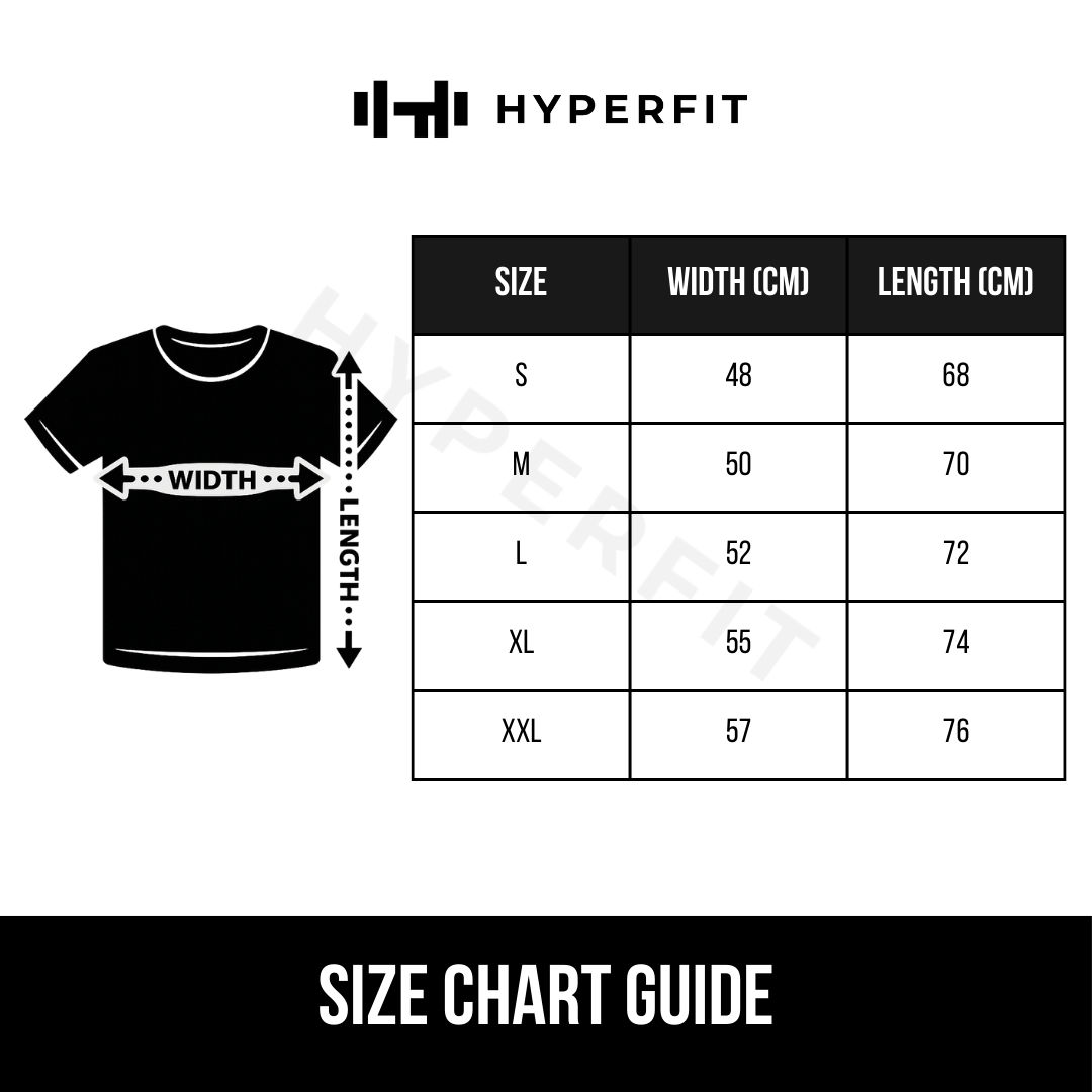 HYPERFIT Training Tee Quick Dry Cool Touch – Kaos Olahraga 100% Polyester