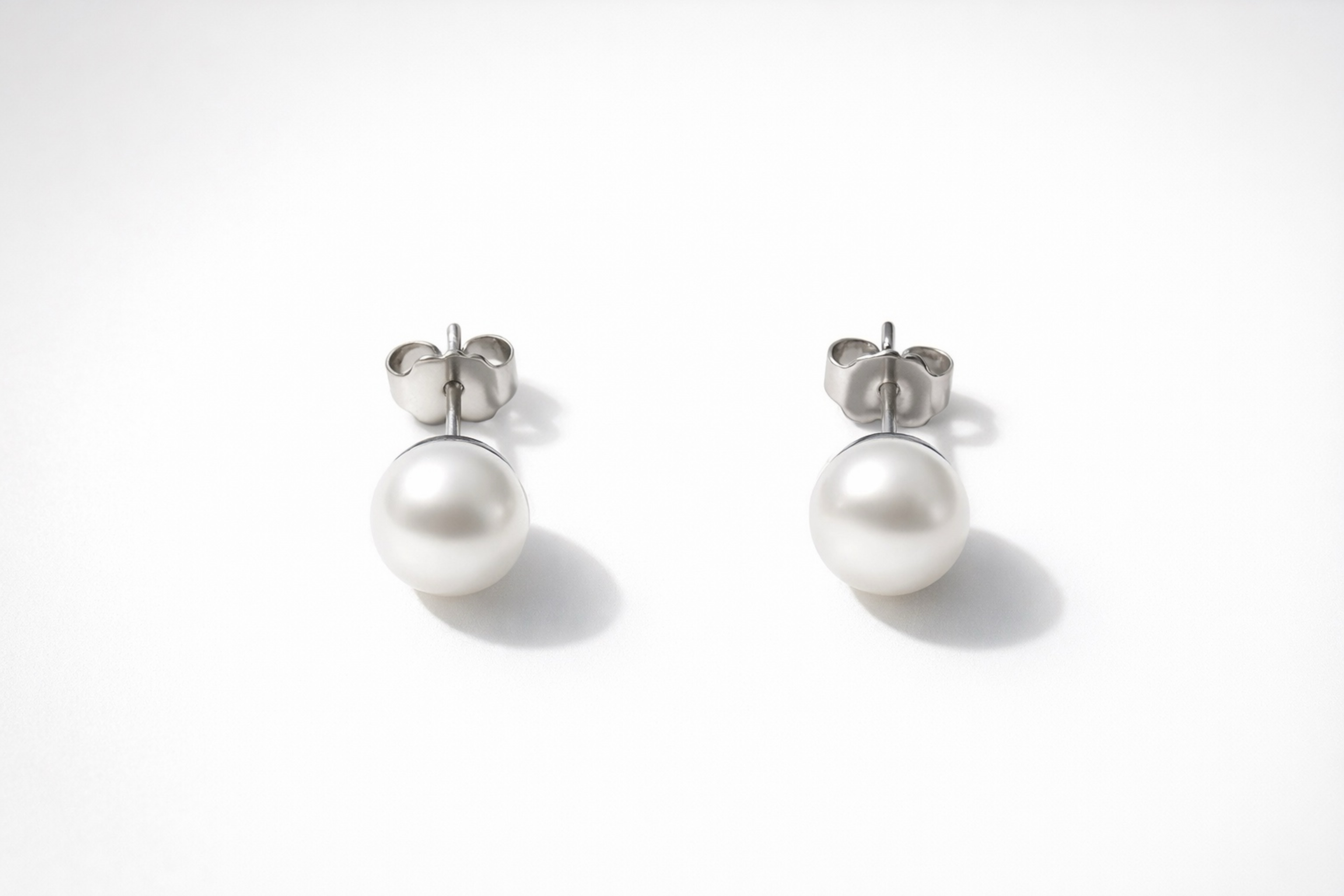 Classic Pearl Stud Earrings