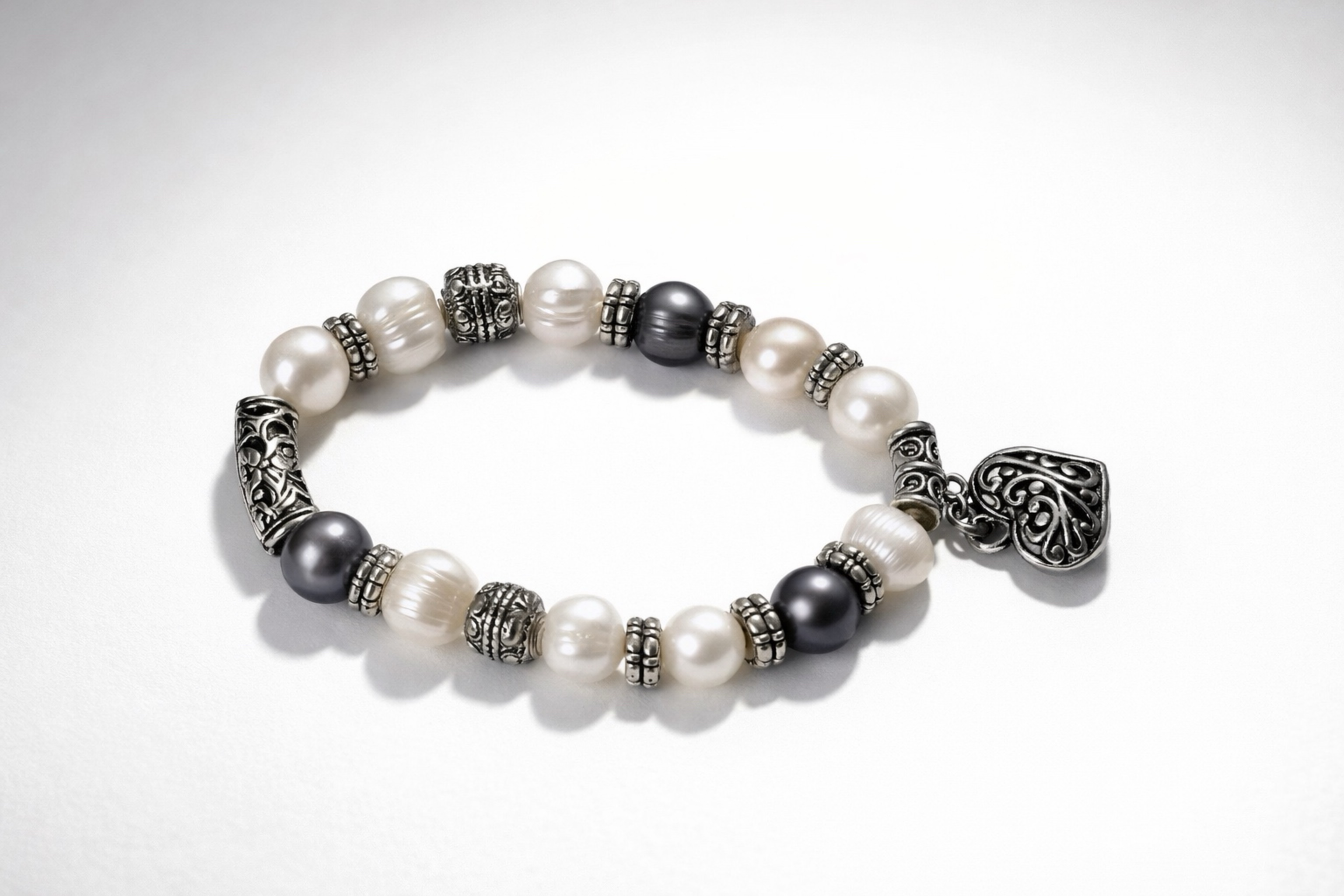 Pearl Charm Bracelet