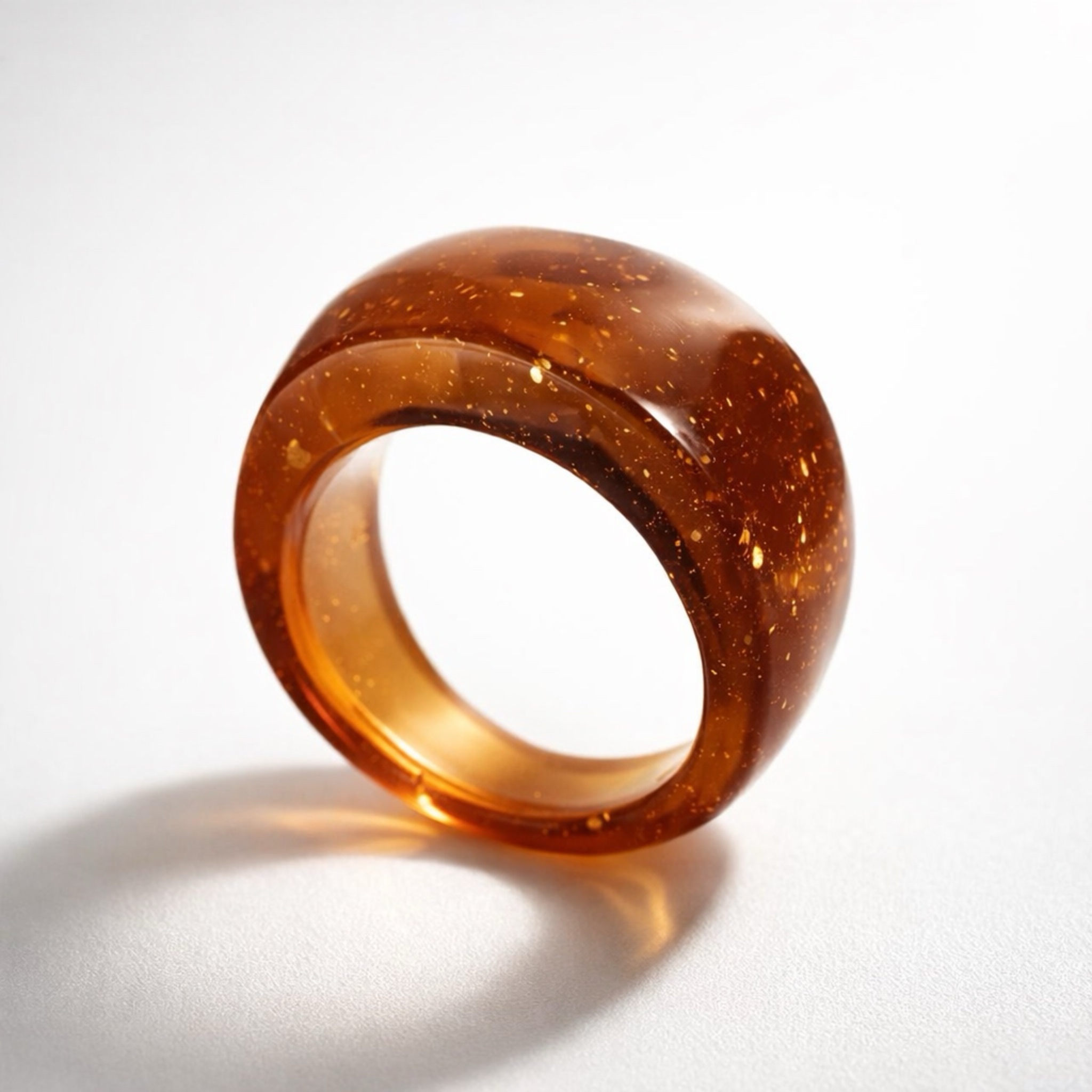 Amber Resin Ring