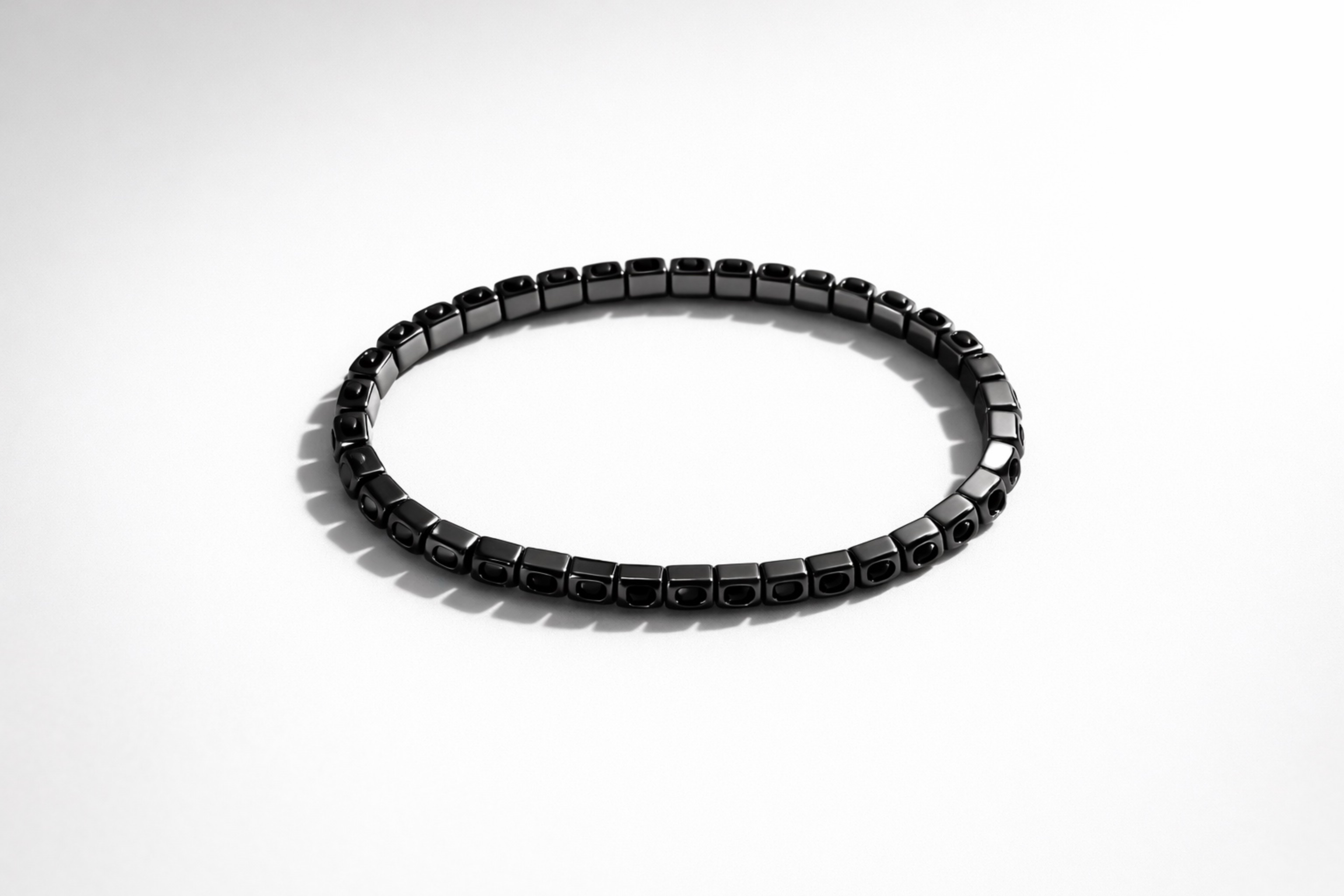 Black Hematite Bead Bracelet