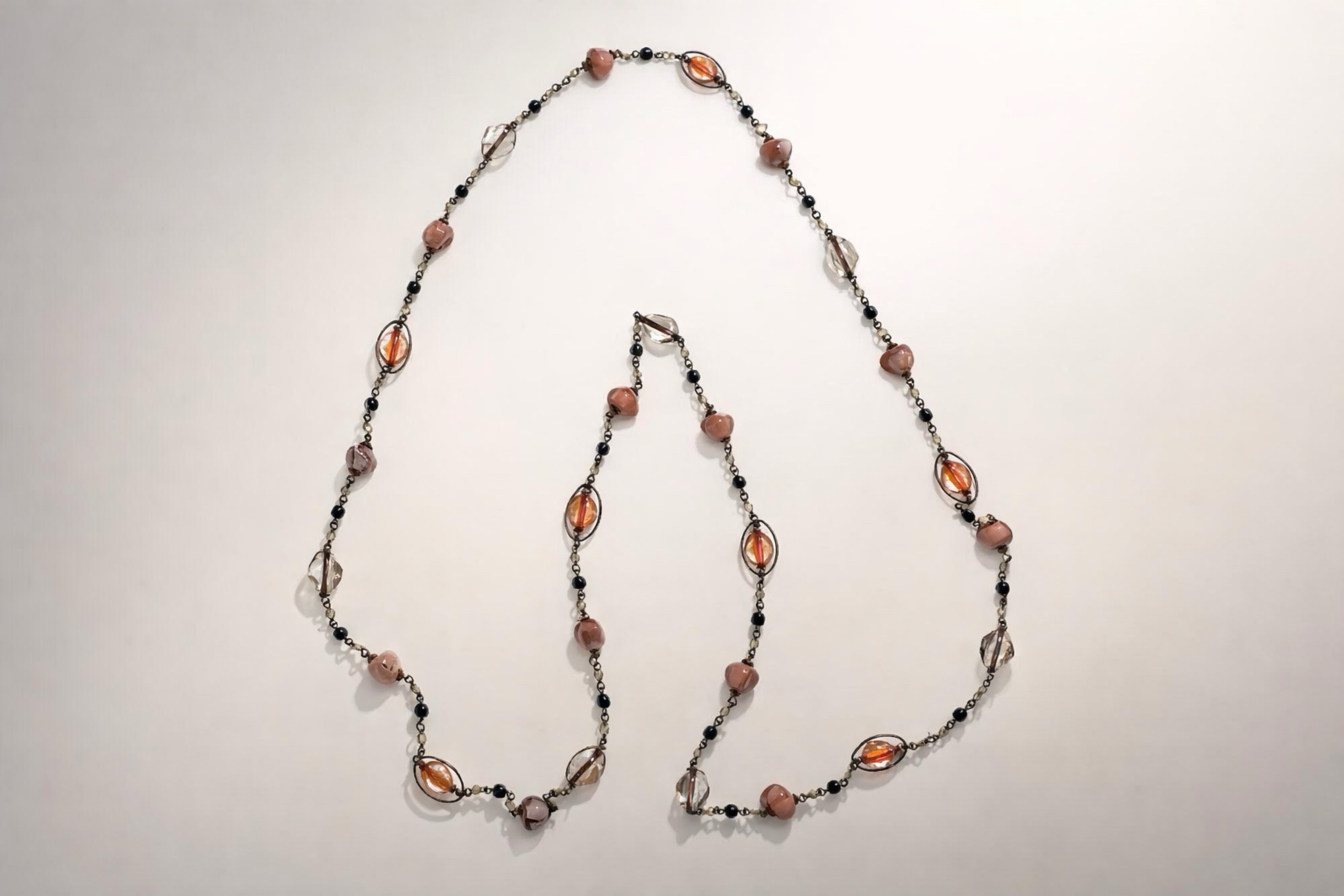 Beaded Stone Necklace