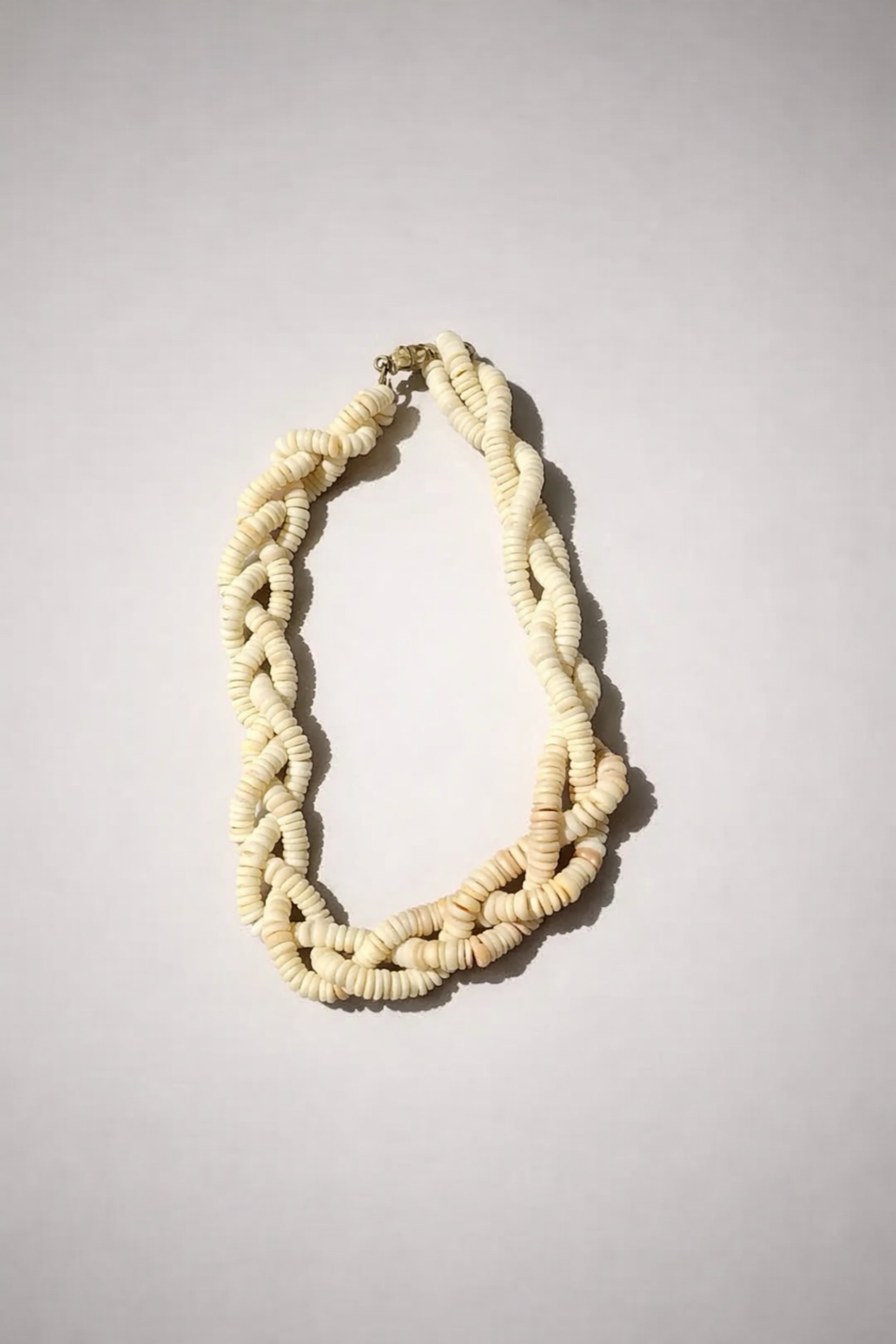 Twisted Shell Bead Necklace