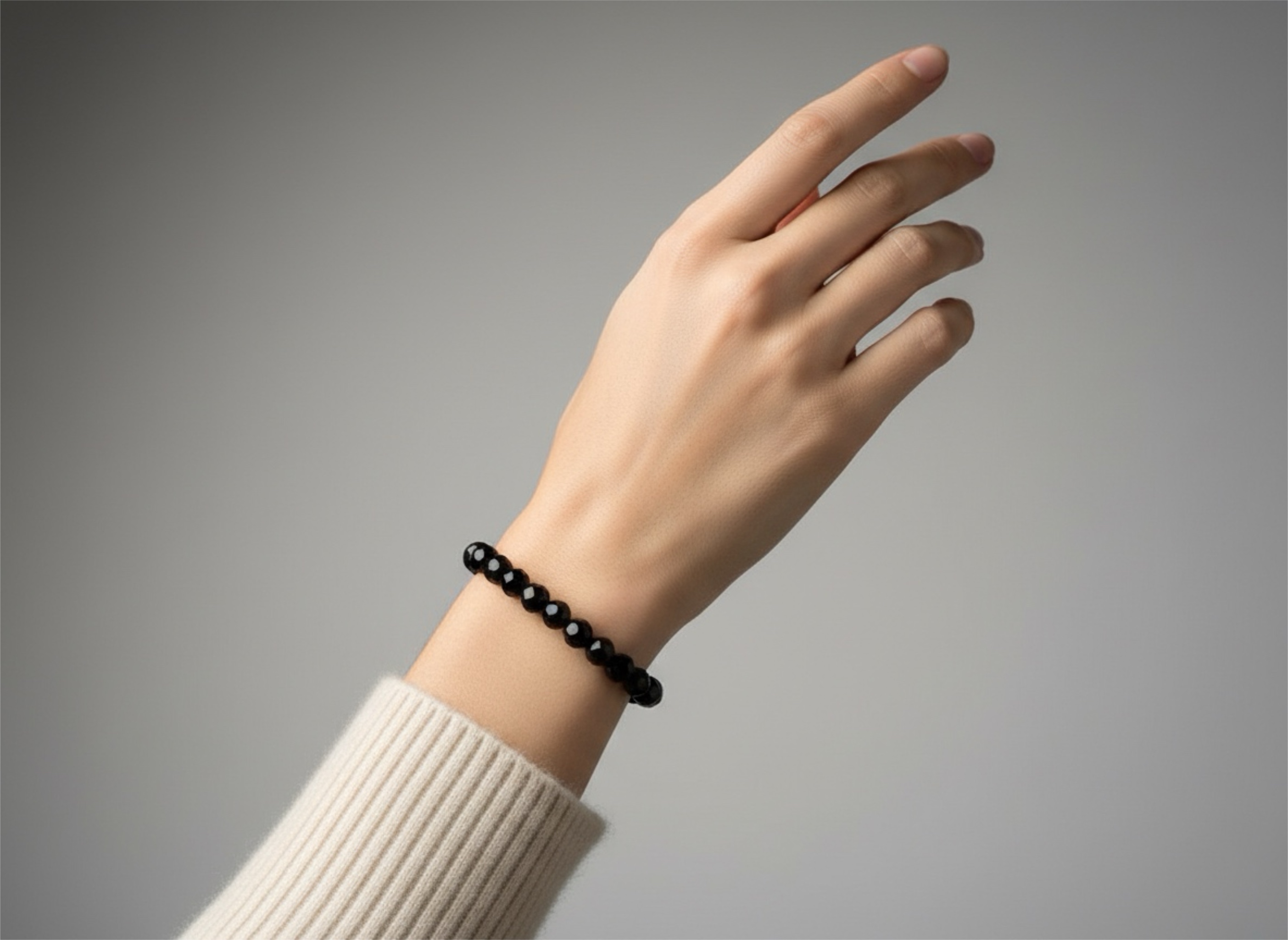 Black Onyx Beaded Bracelet