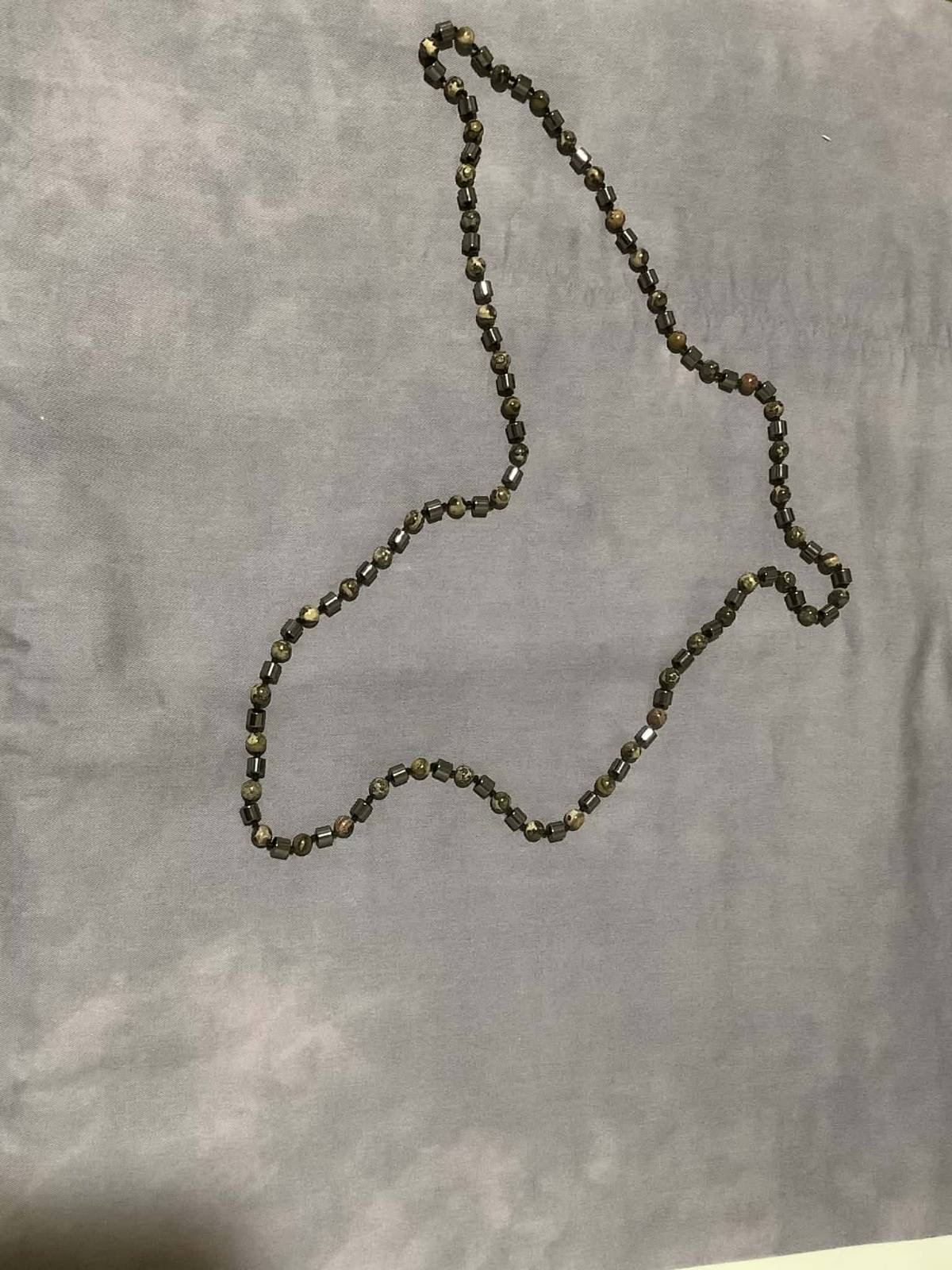 Black Beaded Necklace