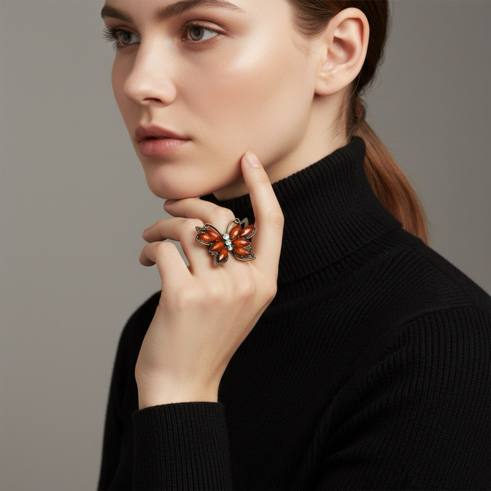 Vintage Butterfly Ring