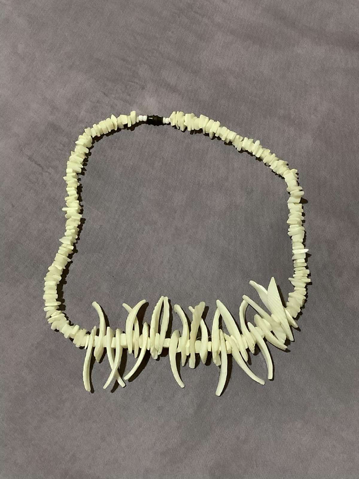 White Tribal Necklace