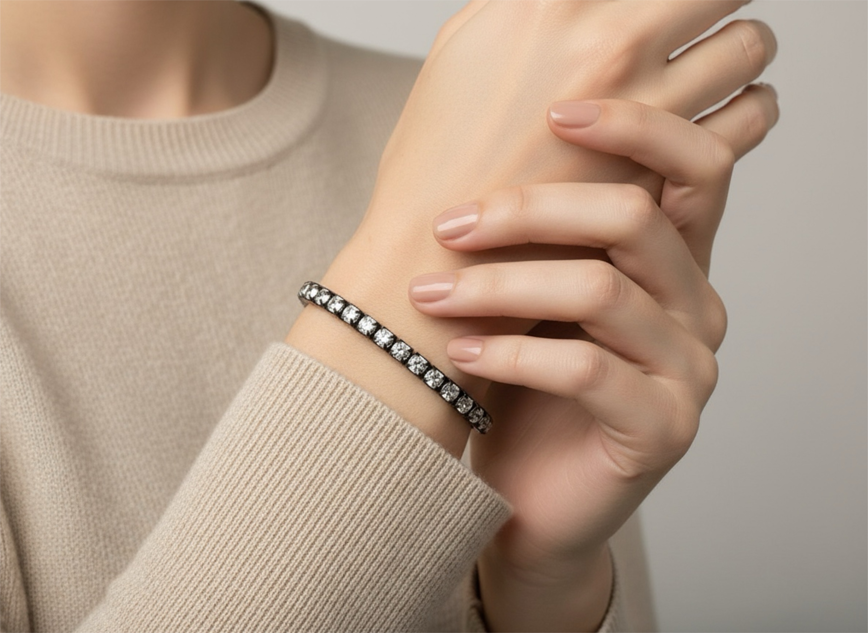 Crystal Accent Stretch Bracelet