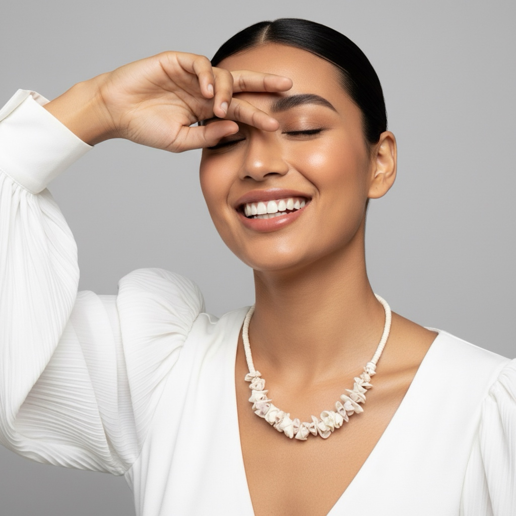 Handcrafted Shell Bead Necklace