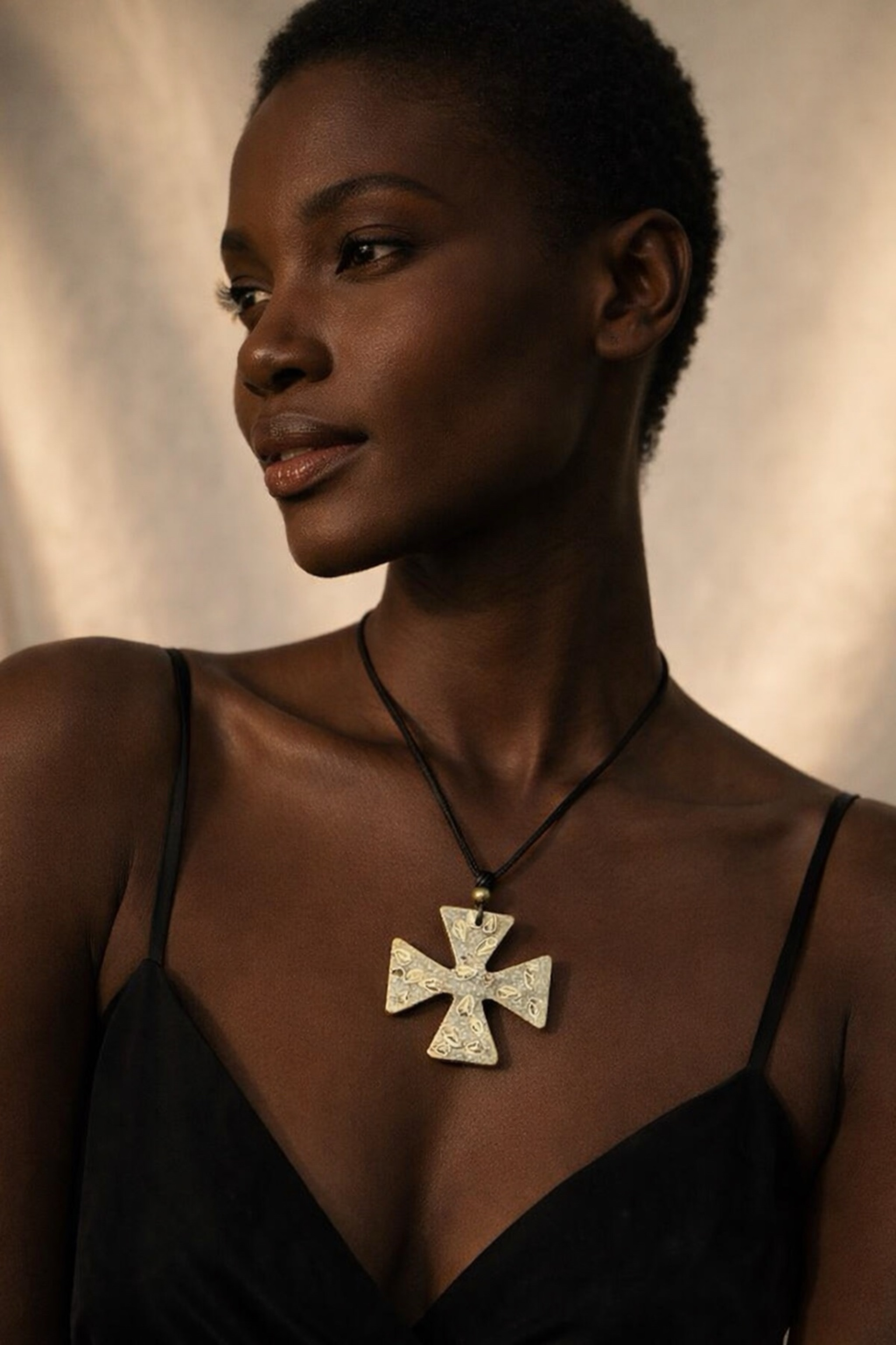 Ornate Cross Pendant Necklace