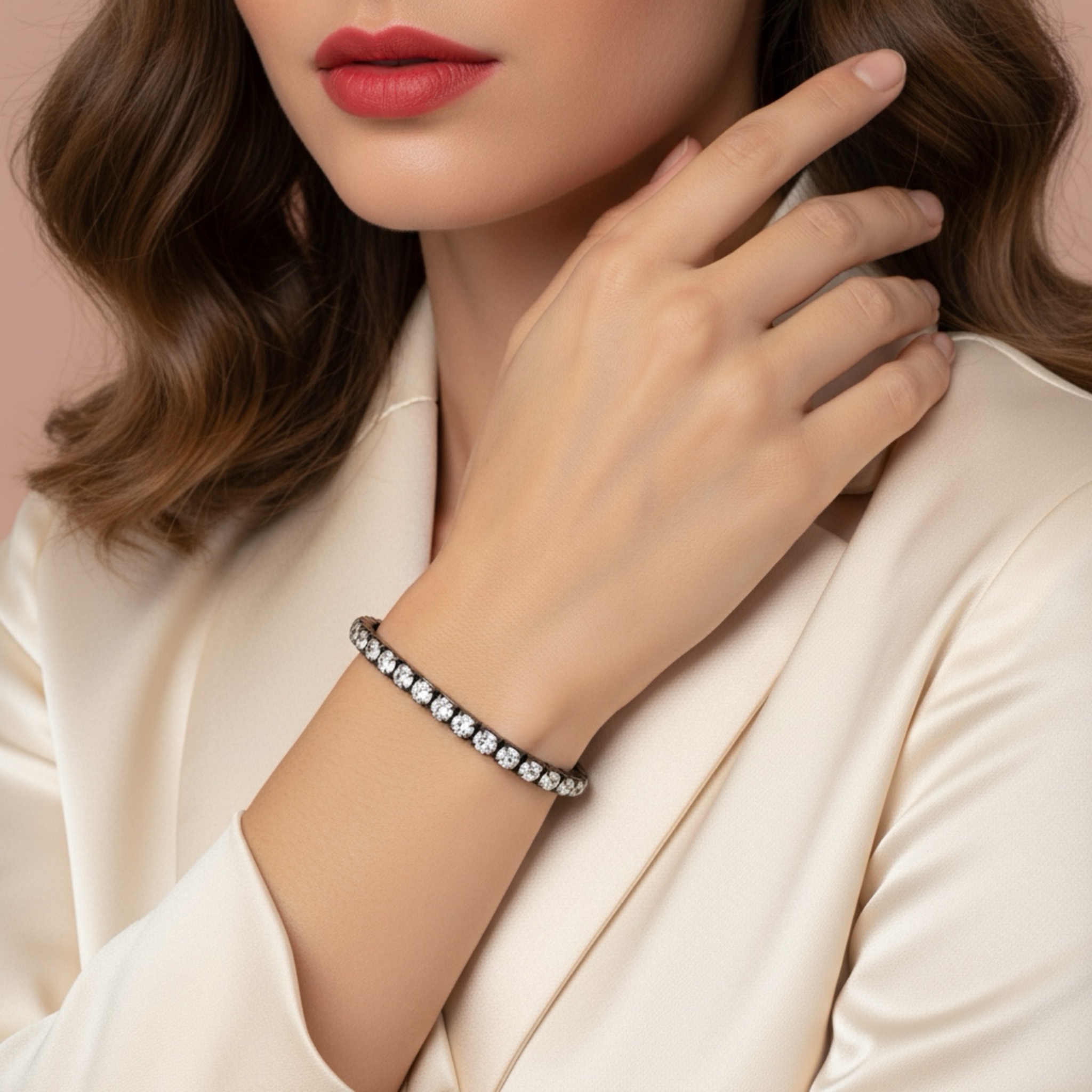 Crystal Accent Stretch Bracelet