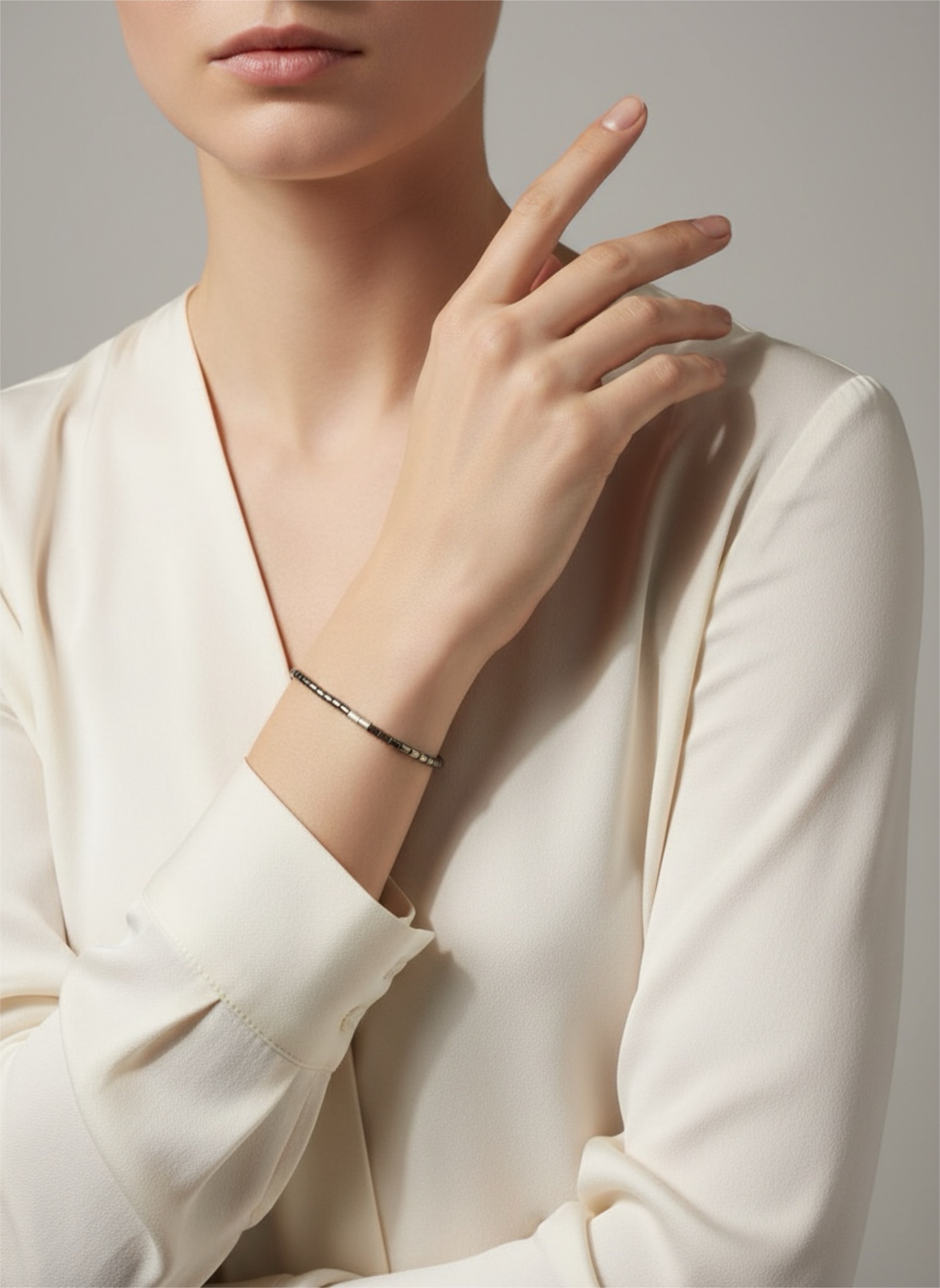 Hematite Bead Bracelet