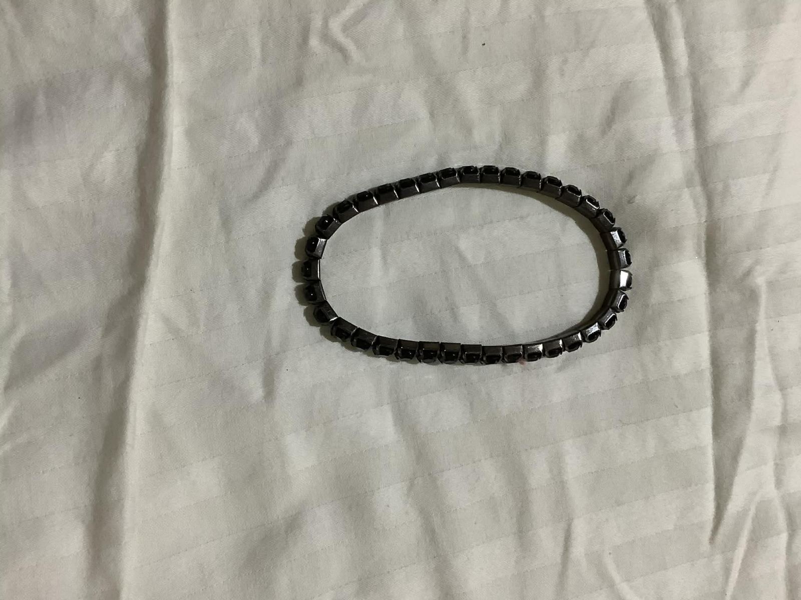 Black Hematite Bead Bracelet