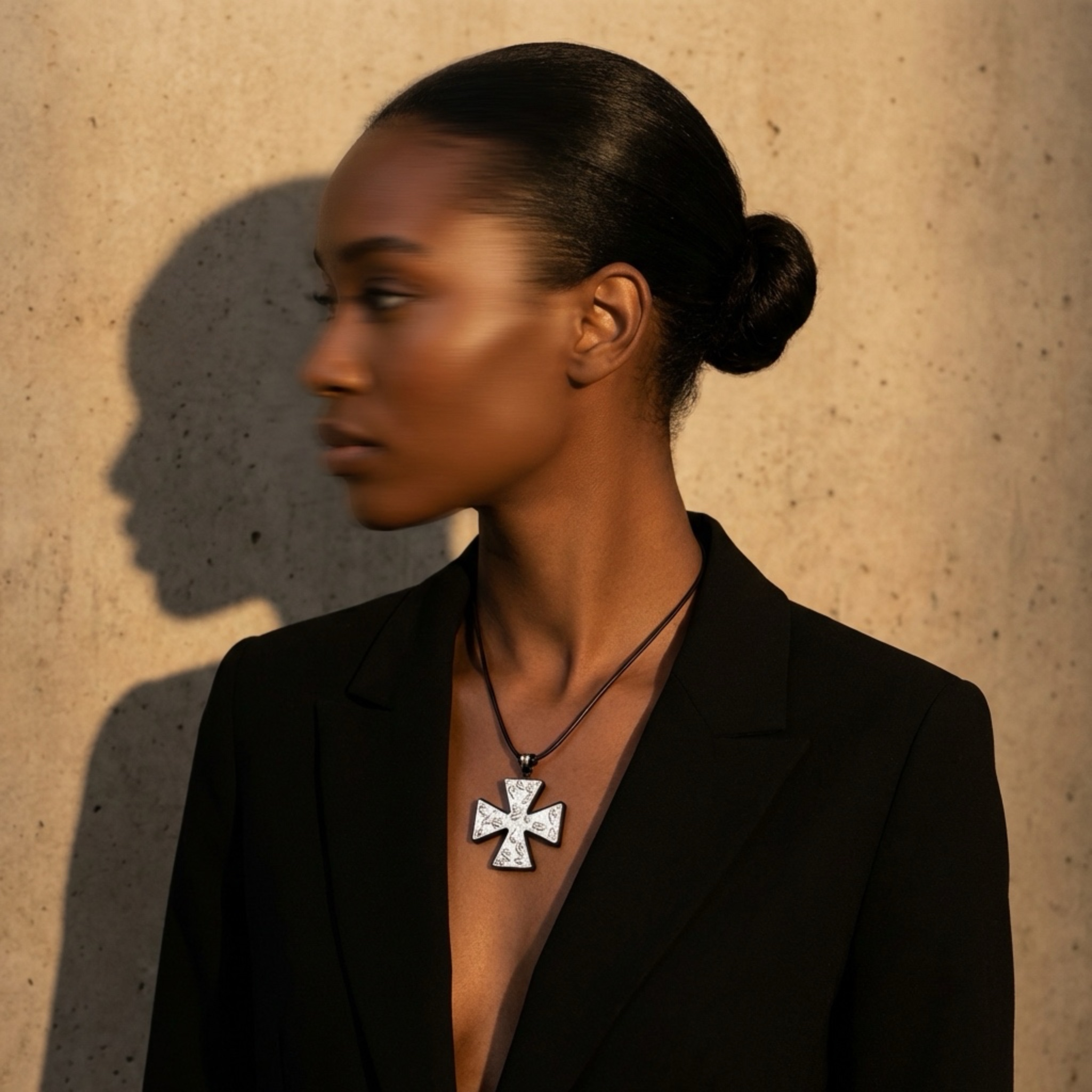 Ornate Cross Pendant Necklace