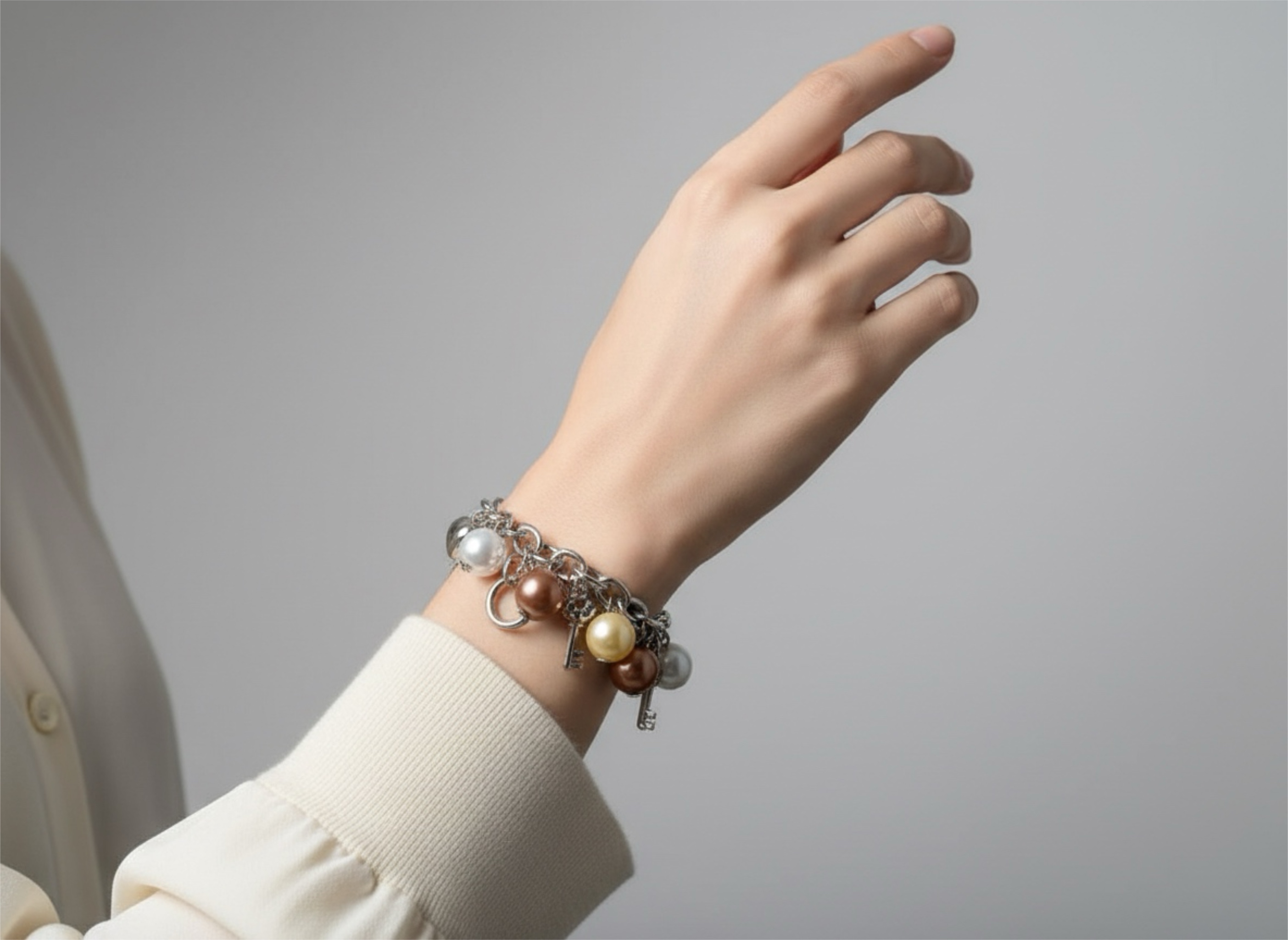 Charm Pearl Bracelet