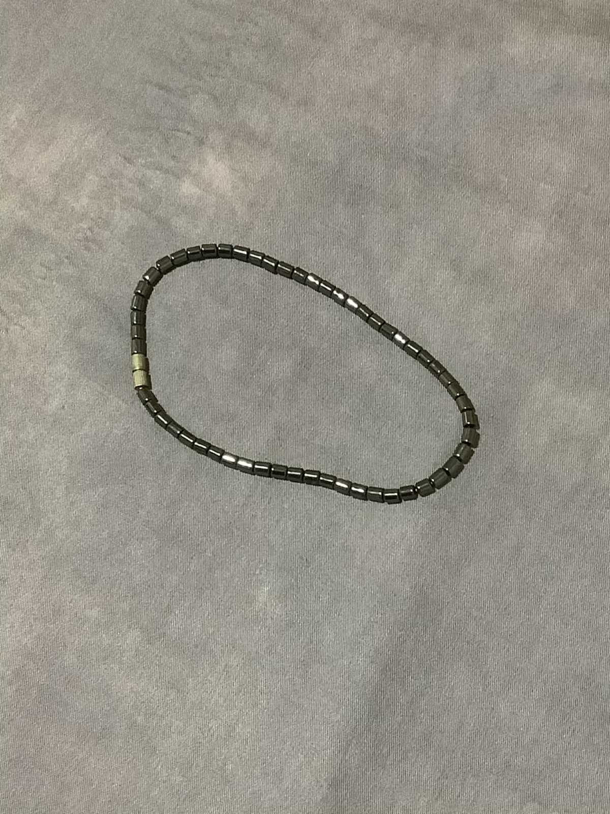 Hematite Bead Bracelet