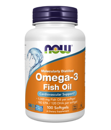 أوميغا 3 زيت السمك - OMEGA-3 FISH OIL NOW 100CAP